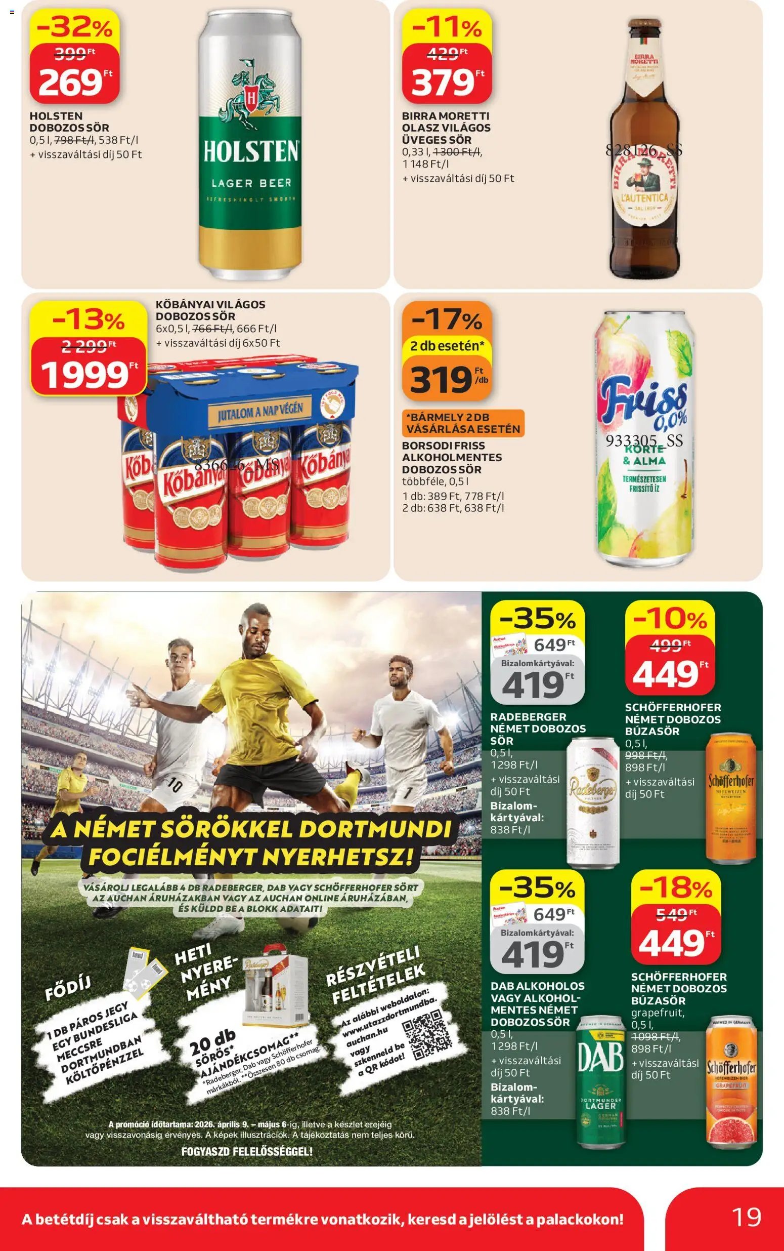 Auchan újság 2026.04.09. Auchan Kedvenc Márkáink (2026-04-09 - 2026-04-22)