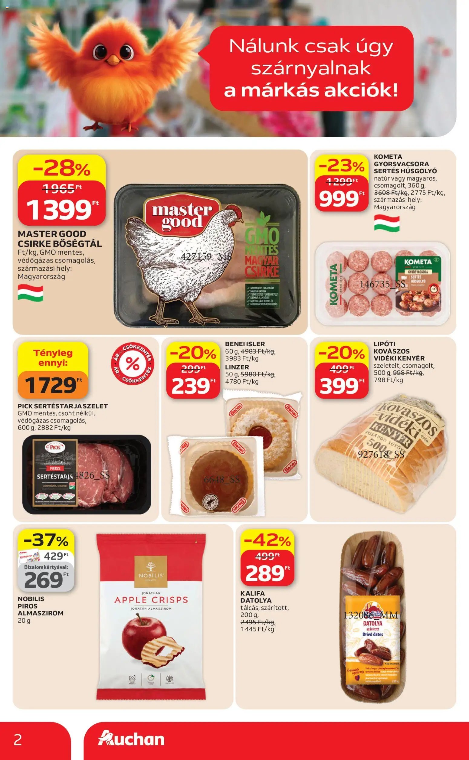 Auchan újság 2026.04.09. Auchan Kedvenc Márkáink (2026-04-09 - 2026-04-22)