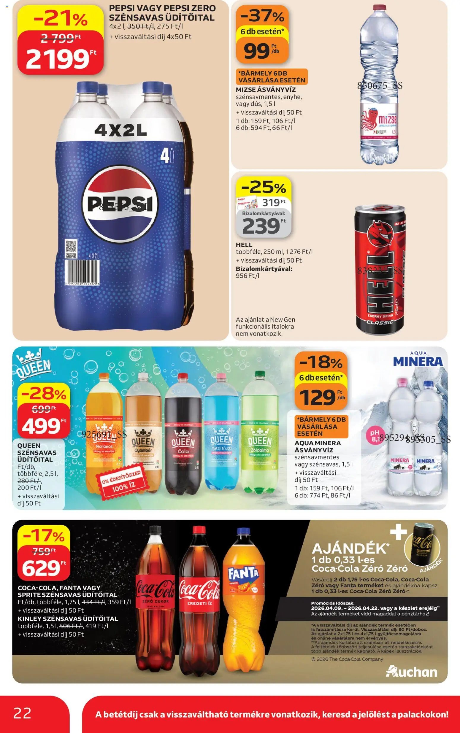 Auchan újság 2026.04.09. Auchan Kedvenc Márkáink (2026-04-09 - 2026-04-22)