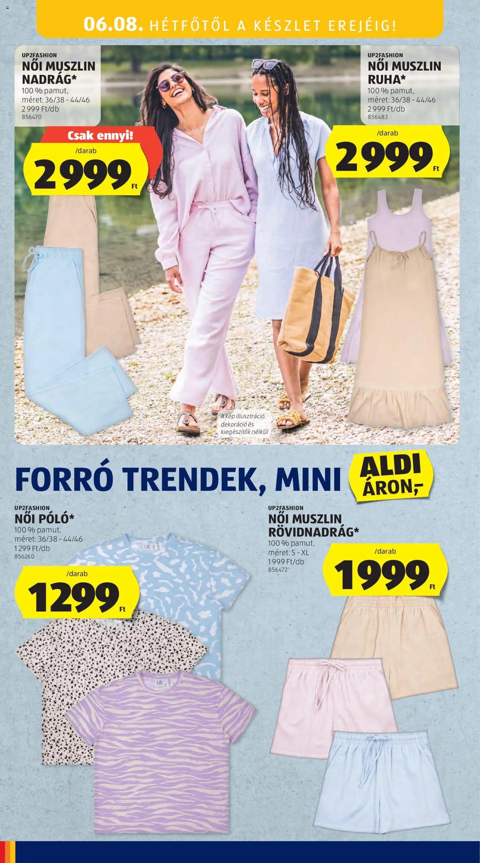 Aldi újság 2026.06.04. Aldi Középső sor termékei