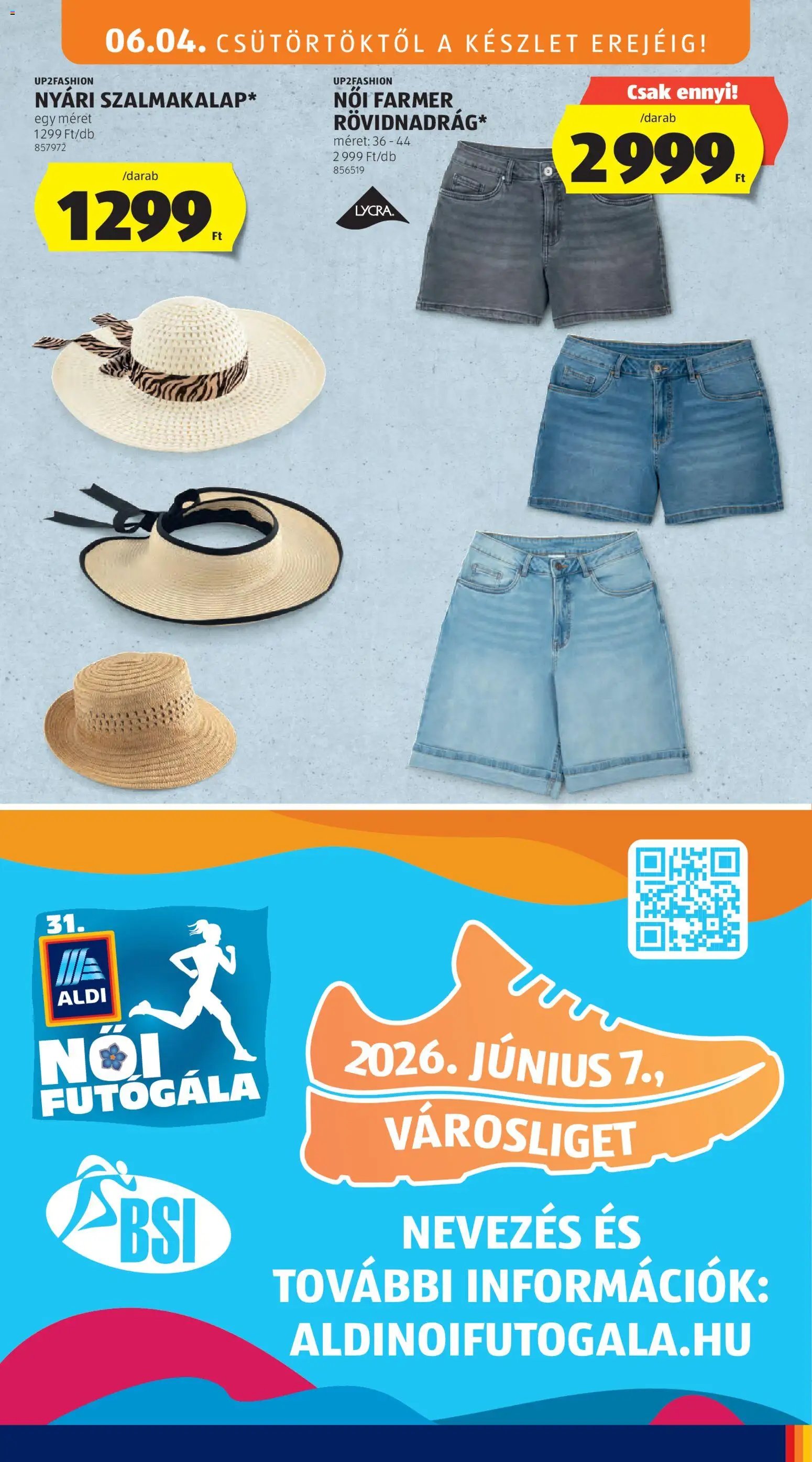 Aldi újság 2026.06.04. Aldi Középső sor termékei
