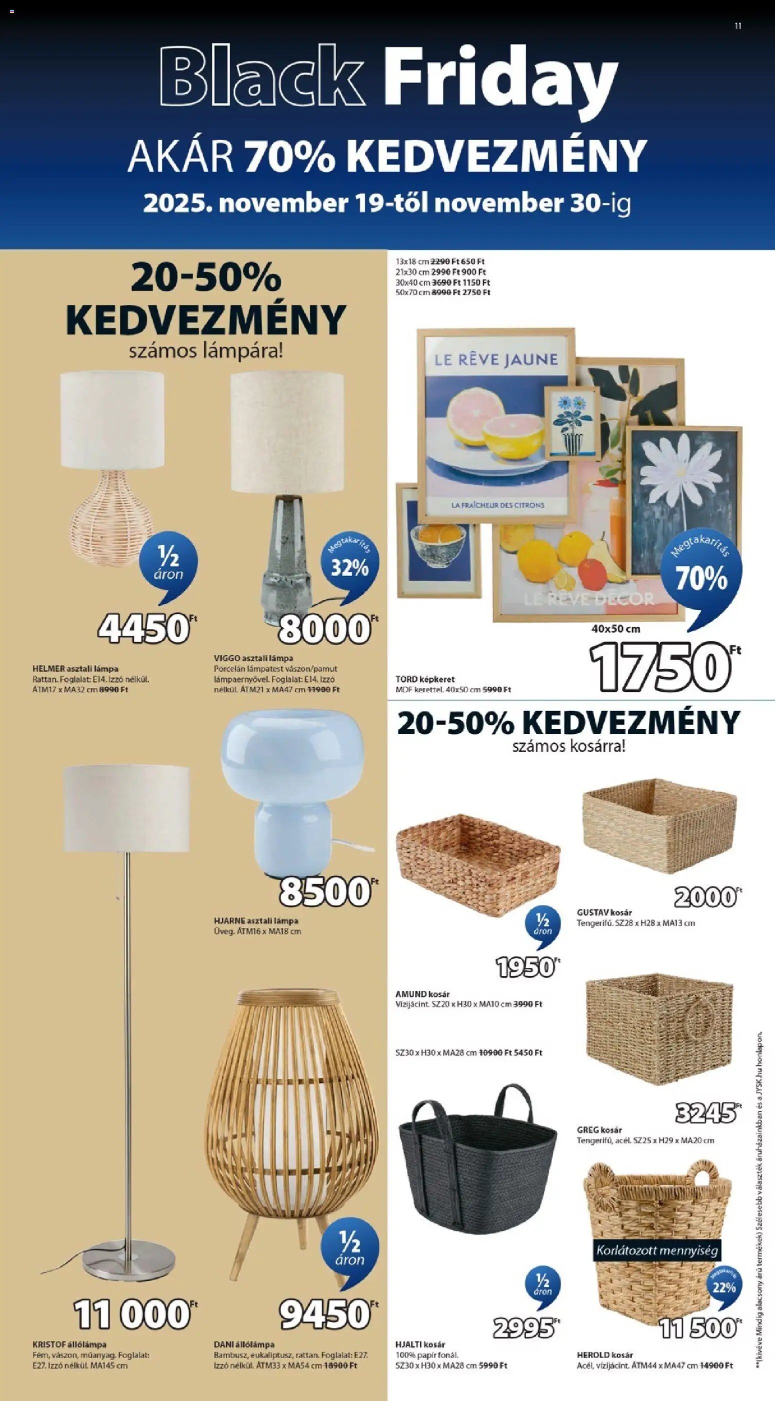 JYSK újság 2025.11.19. Black Friday (2025-11-19 - 2025-11-30)