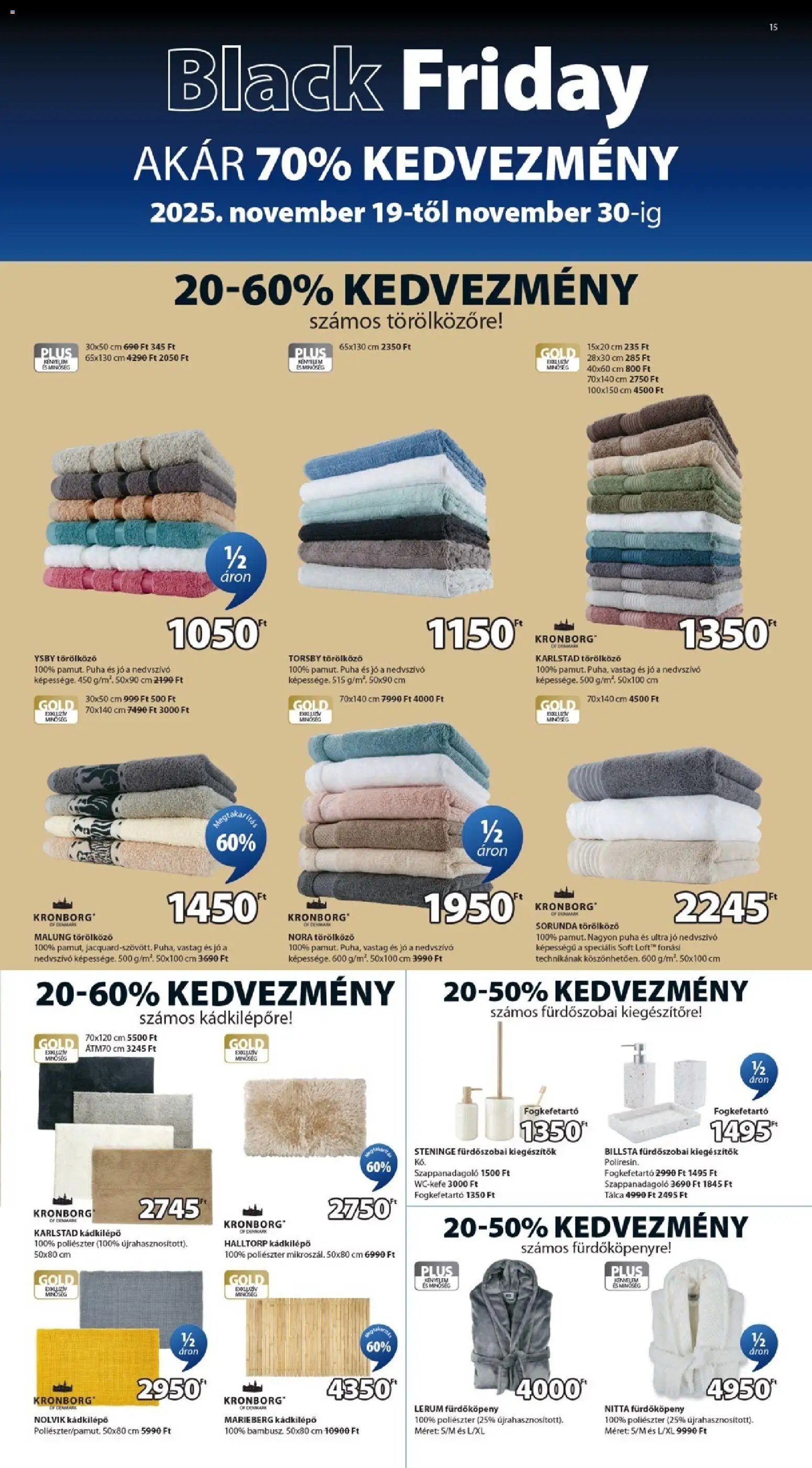 JYSK újság 2025.11.19. Black Friday (2025-11-19 - 2025-11-30)