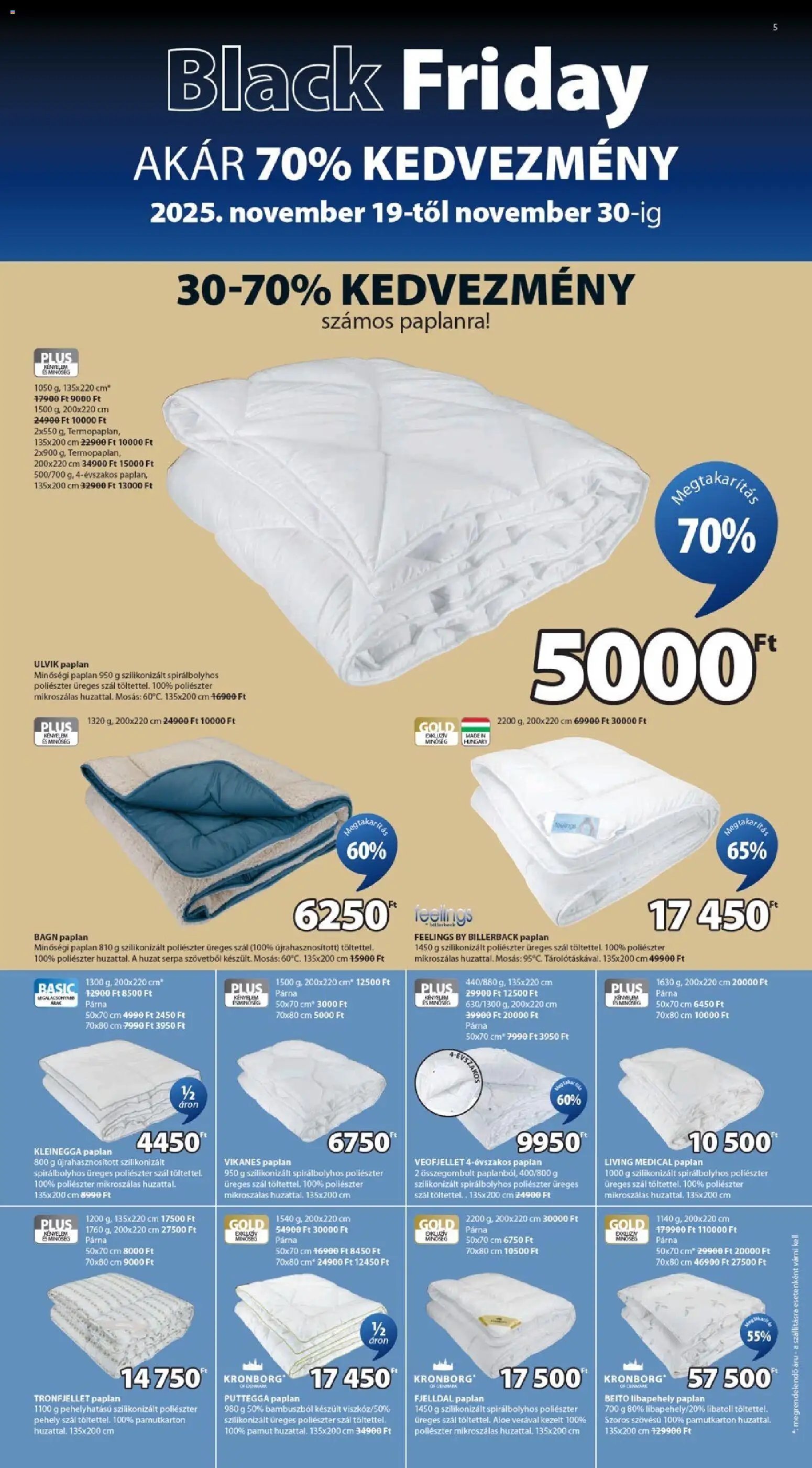 JYSK újság 2025.11.19. Black Friday (2025-11-19 - 2025-11-30)