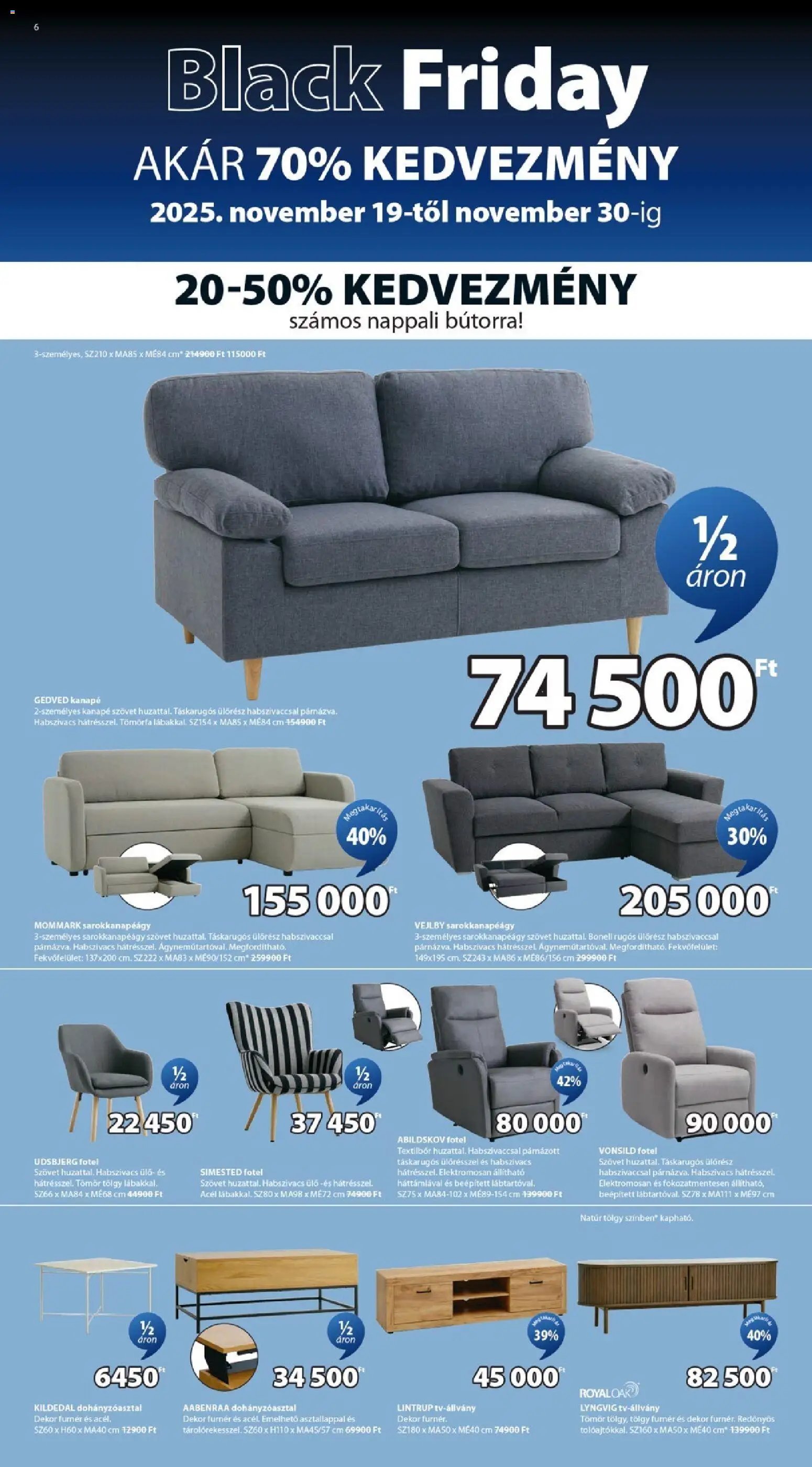 JYSK újság 2025.11.19. Black Friday (2025-11-19 - 2025-11-30)