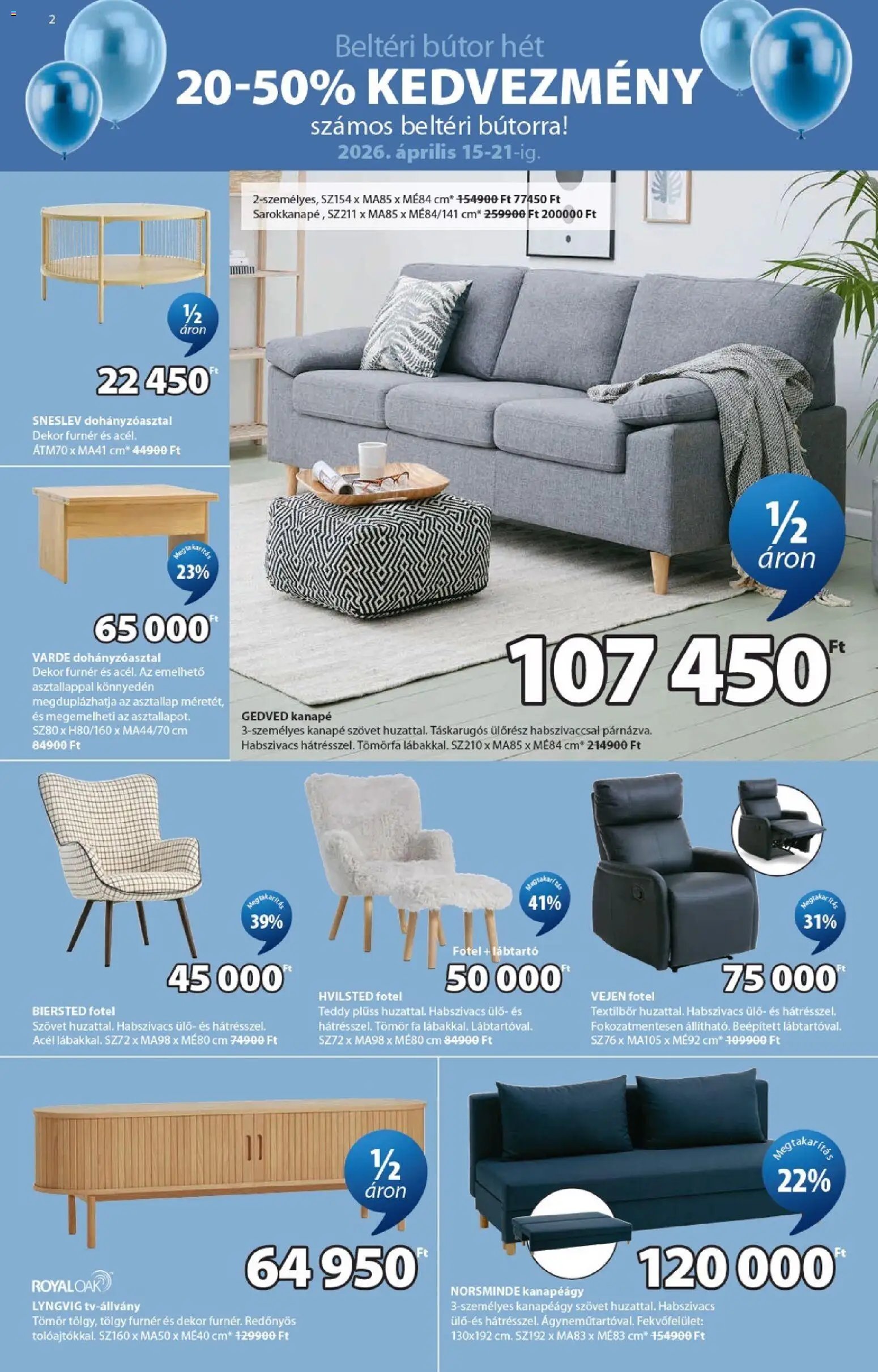 JYSK újság 2026.04.15. JYSK Aktuális ajánlatok (2026-04-15 - 2026-04-21)