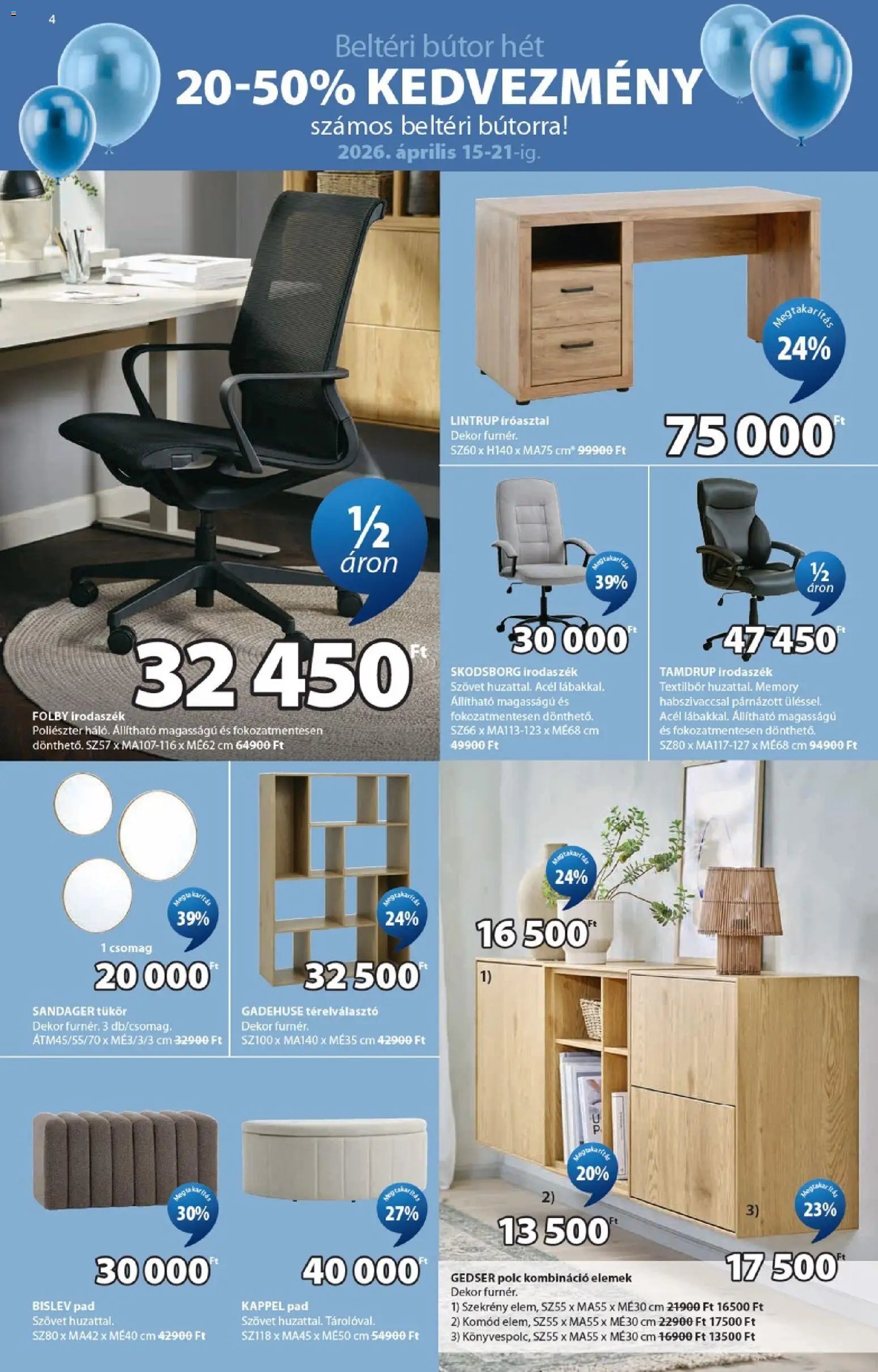 JYSK újság 2026.04.15. JYSK Aktuális ajánlatok (2026-04-15 - 2026-04-21)