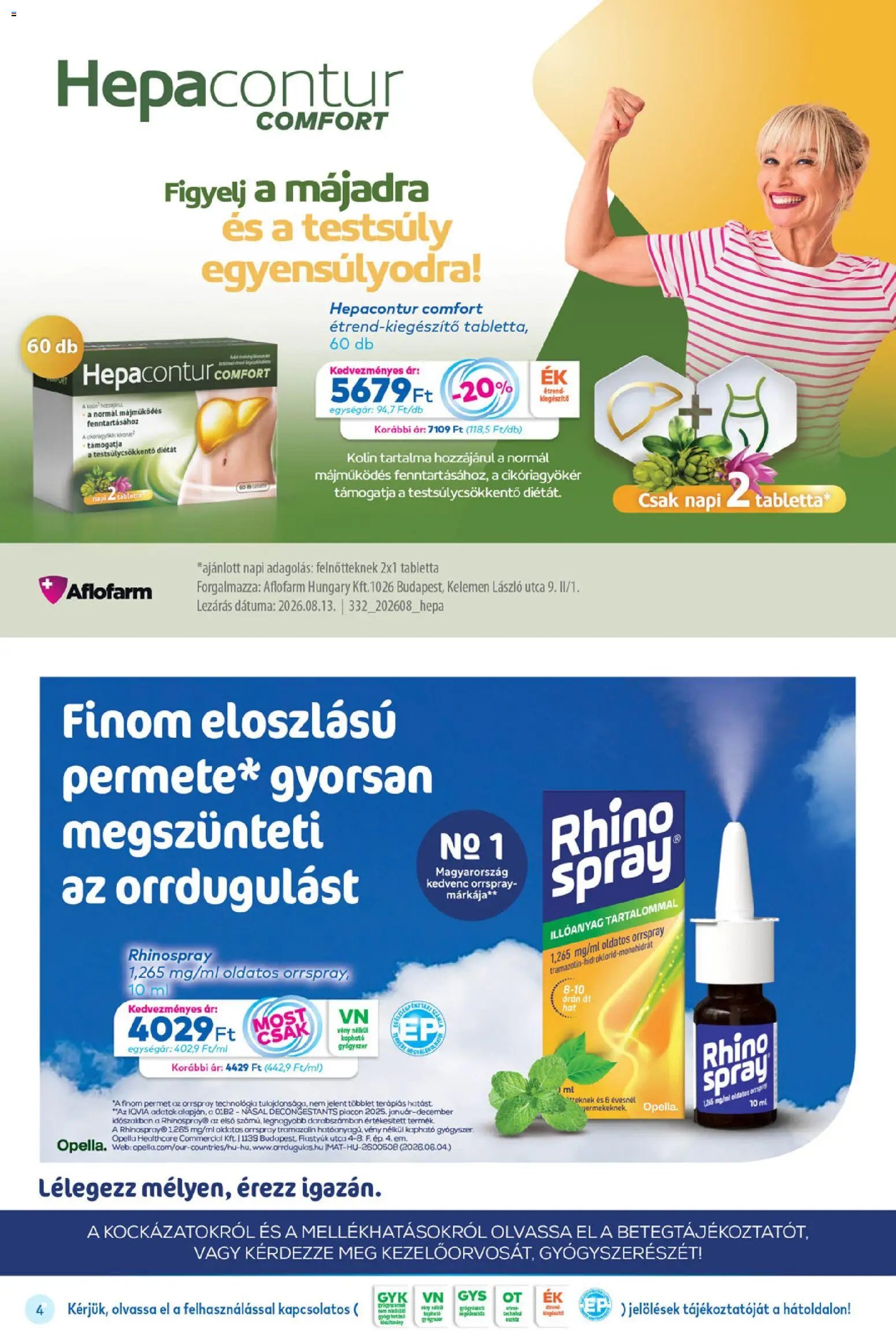 Gyöngy Patikák újság 2026.10.01. Gyöngy Patikák akciós újság