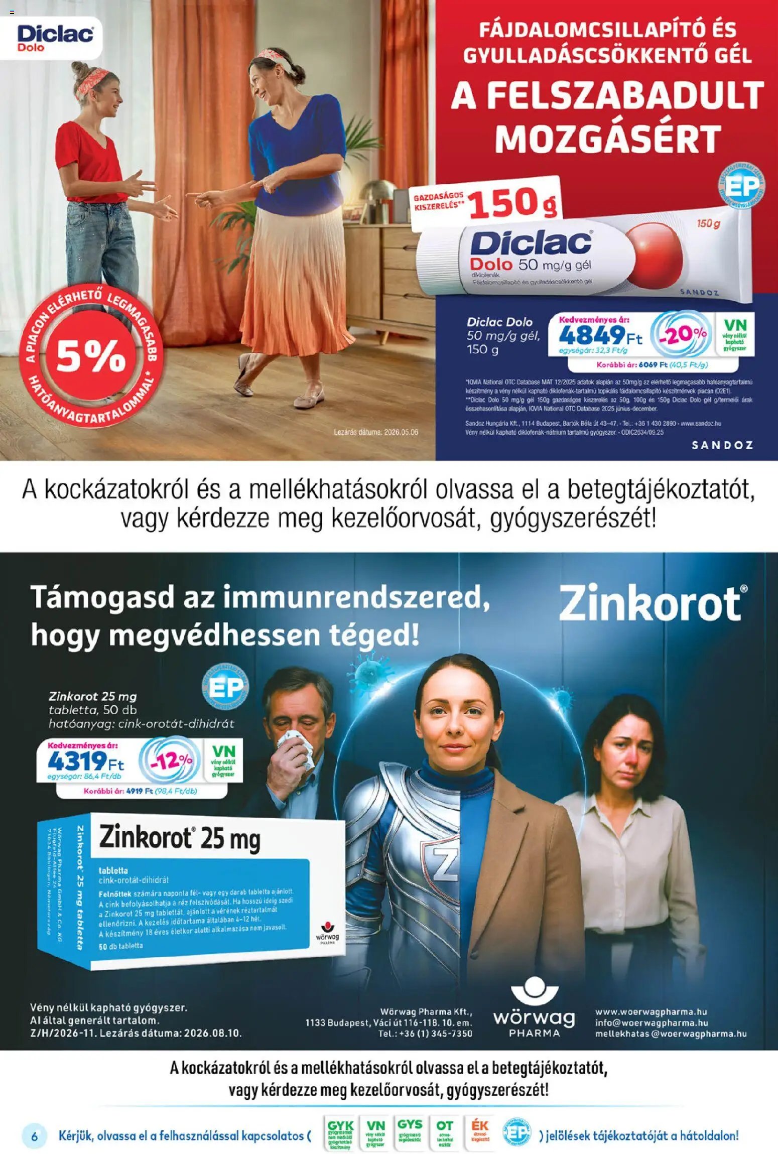 Gyöngy Patikák újság 2026.10.01. Gyöngy Patikák akciós újság