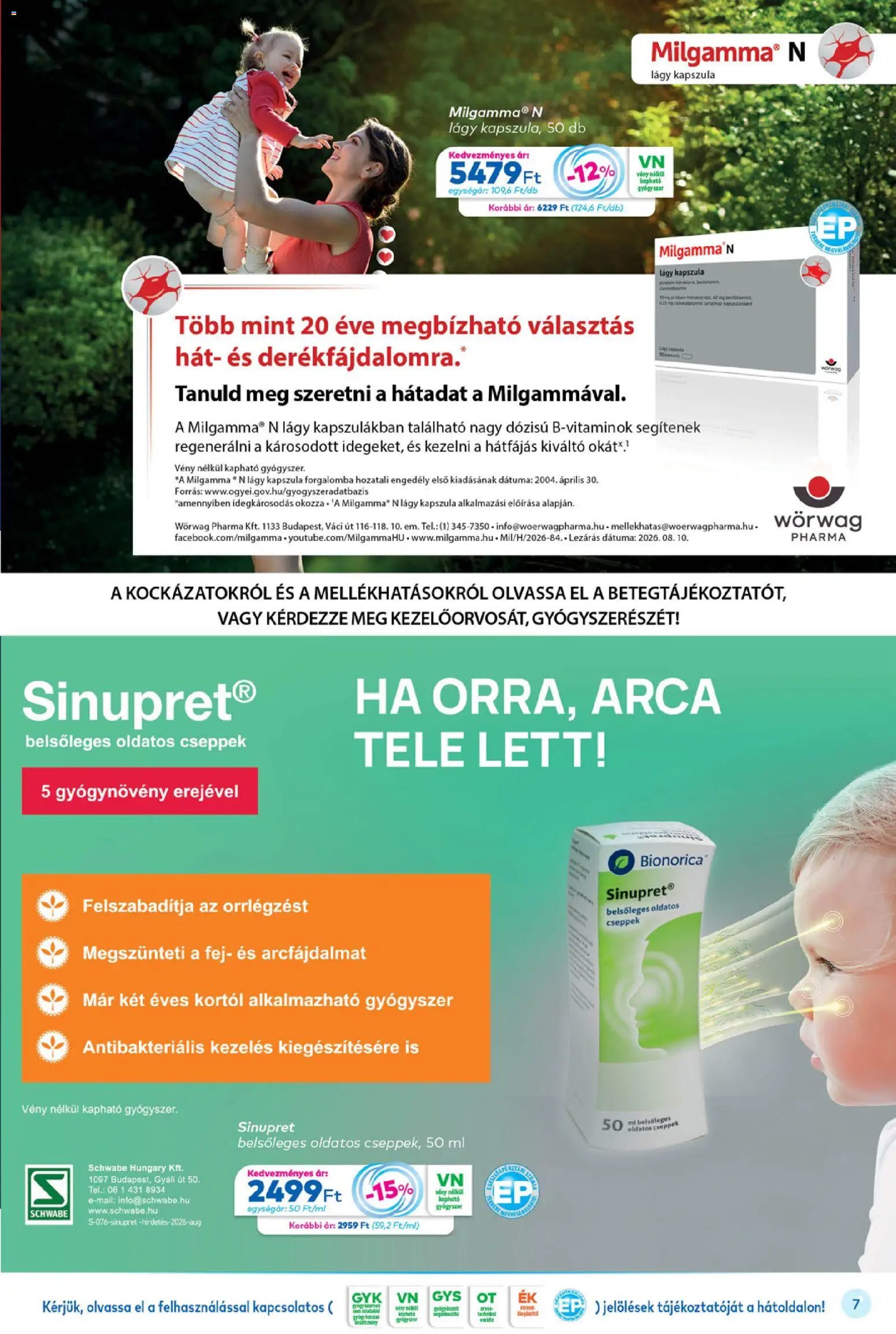 Gyöngy Patikák újság 2026.10.01. Gyöngy Patikák akciós újság