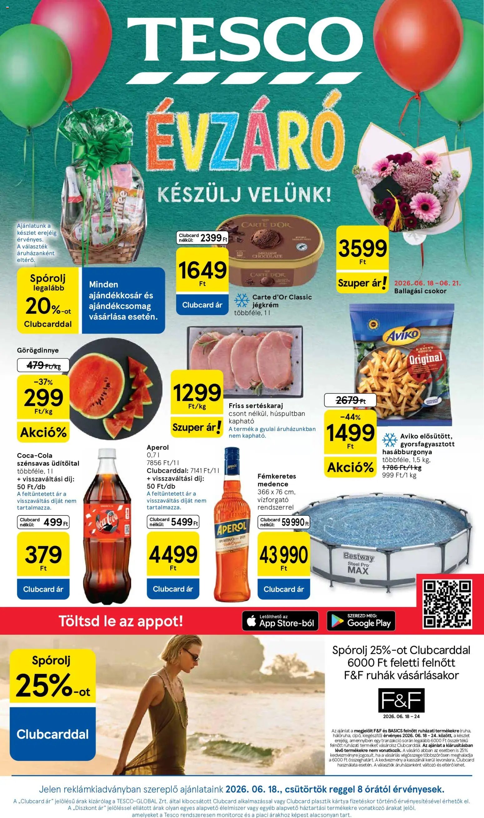 Tesco újság 2026.06.18. Tesco aktuális akciós újság