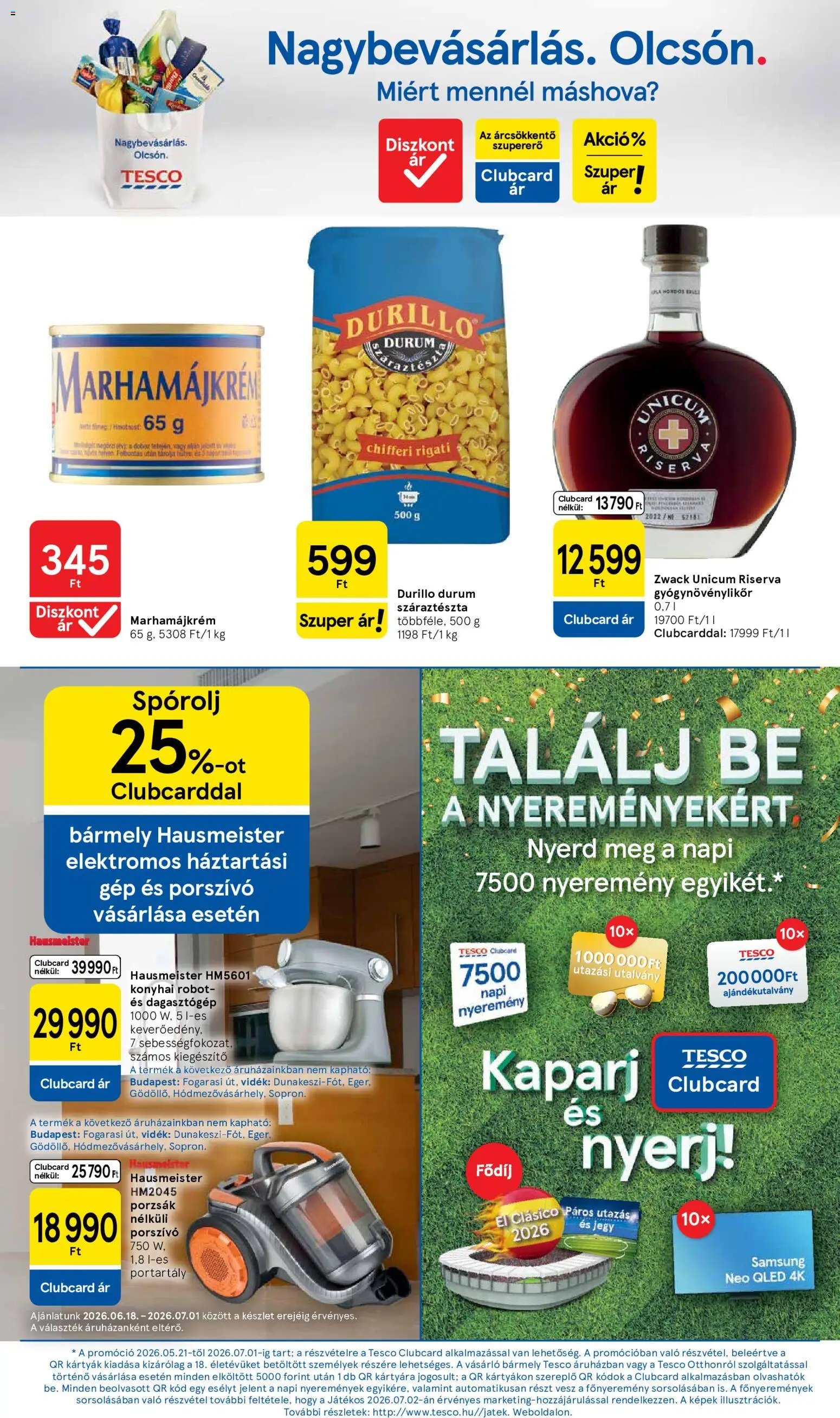 Tesco újság 2026.06.18. Tesco aktuális akciós újság