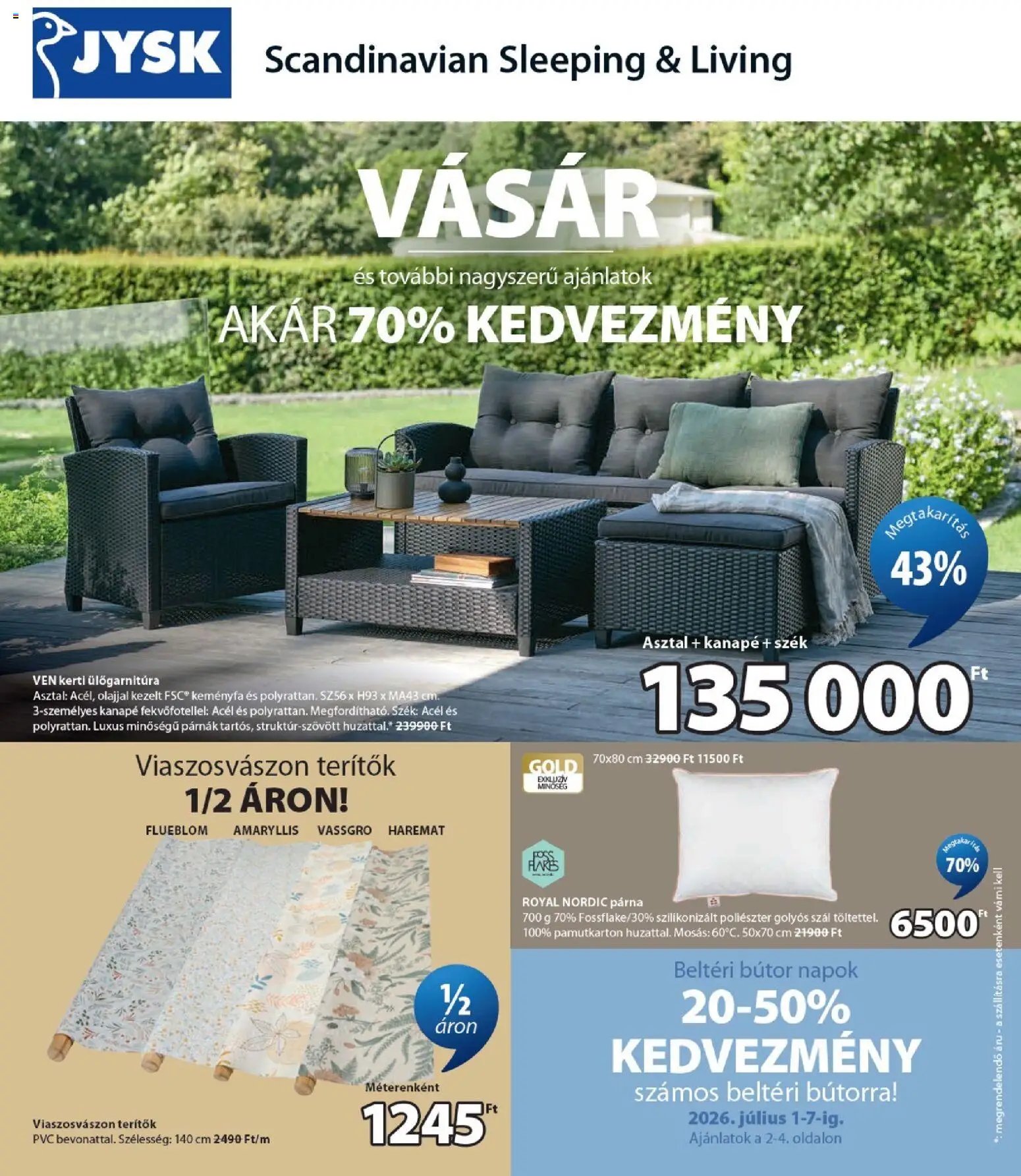 JYSK újság 2026.07.01. JYSK akciós újság