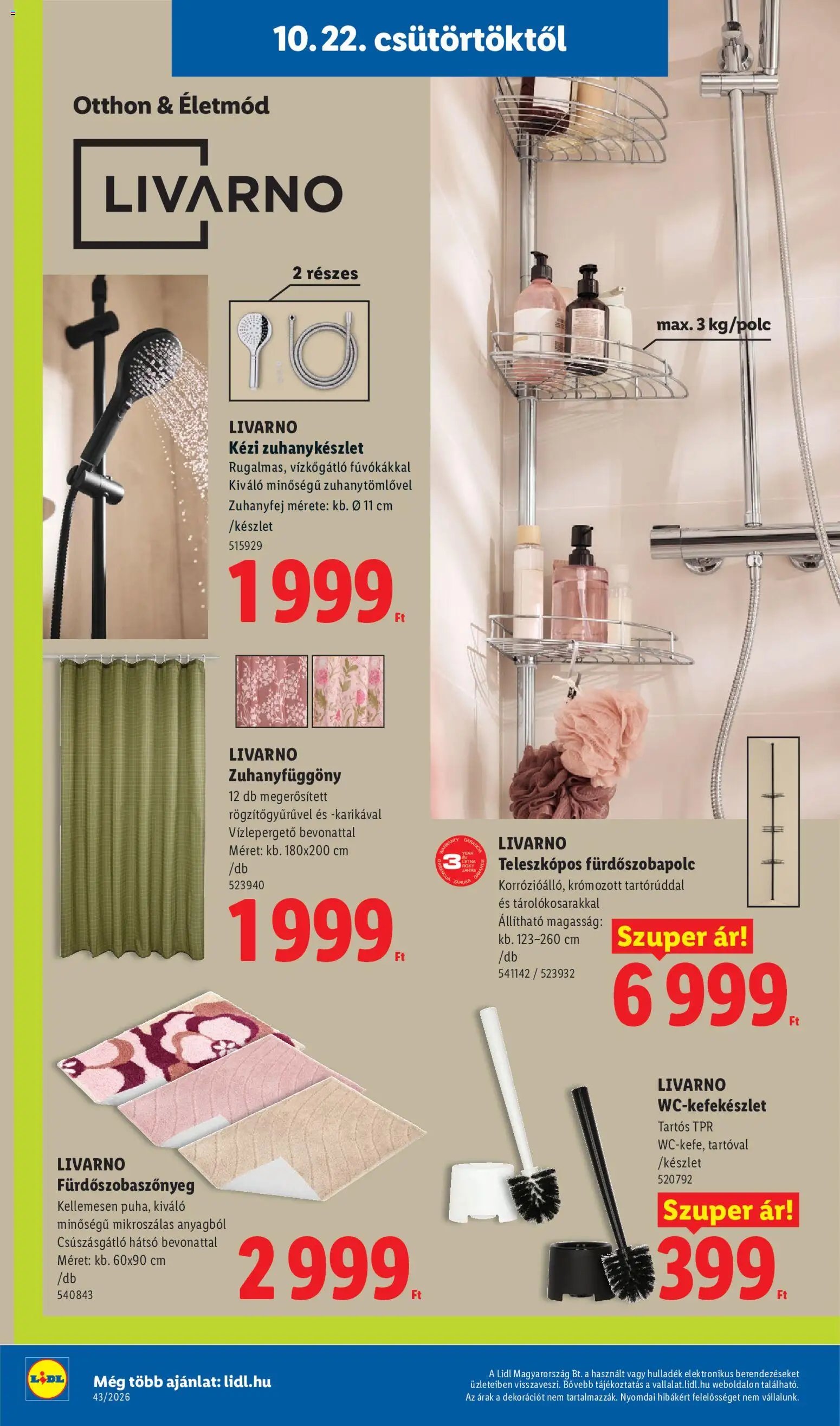 Lidl Nonfood kínálatunk 2026.10.22. - lapozható formában szórólap ✳️