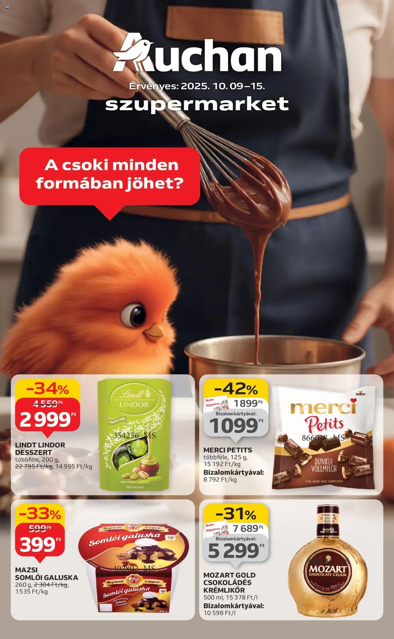 Auchan újság 2025.10.09. Szupermarket akciós újság (2025-10-09 - 2025-10-15)