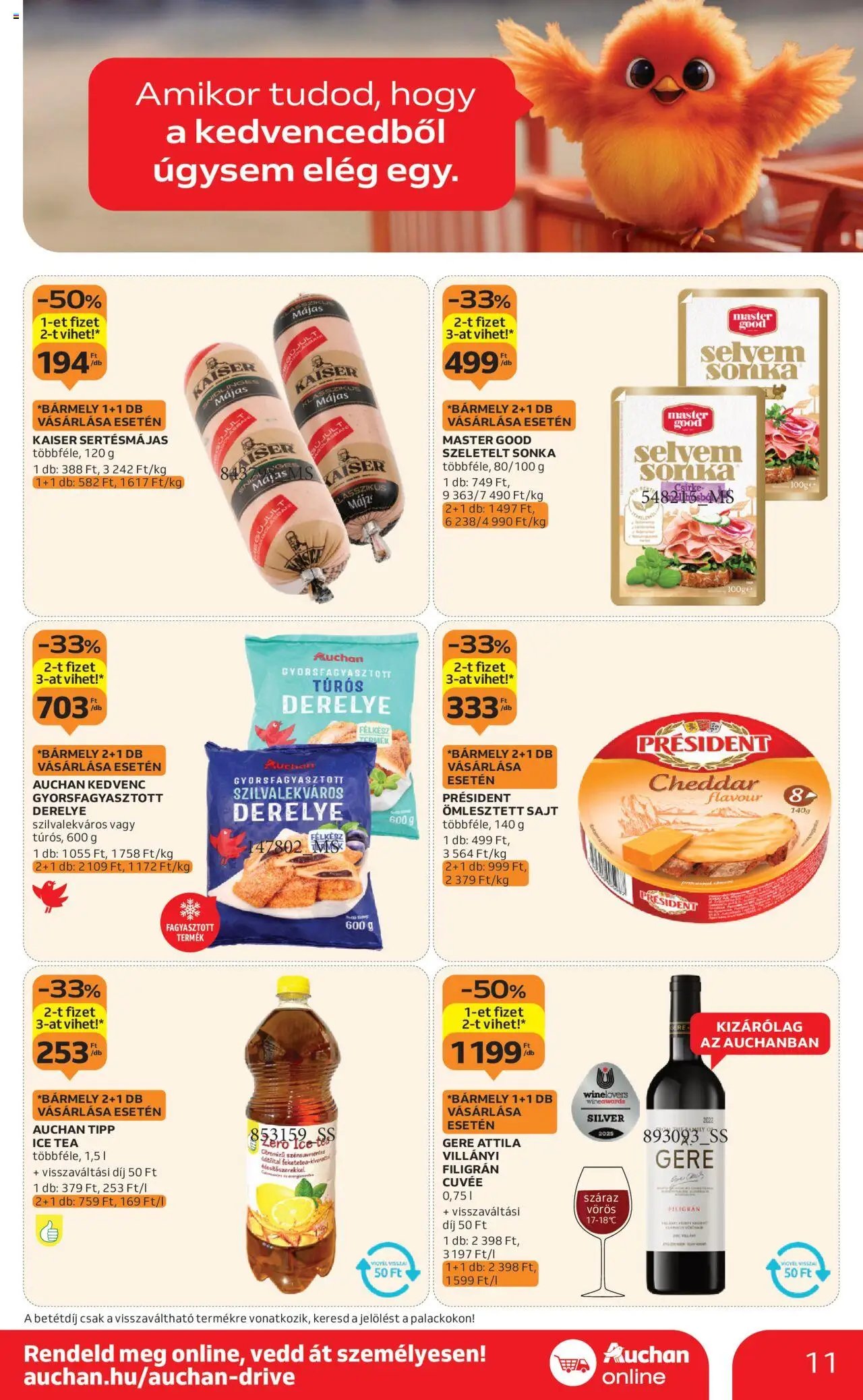 Auchan újság 2025.10.09. Szupermarket akciós újság (2025-10-09 - 2025-10-15)