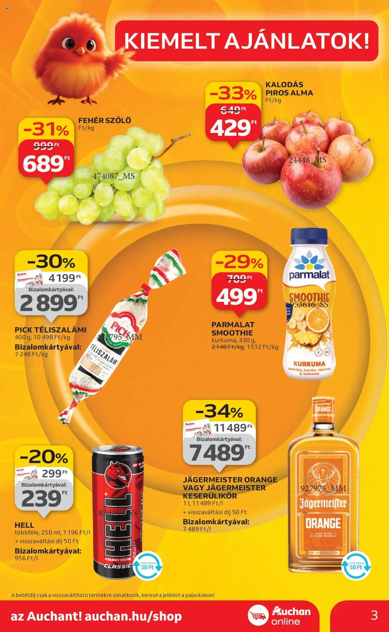 Auchan újság 2025.10.09. Szupermarket akciós újság (2025-10-09 - 2025-10-15)
