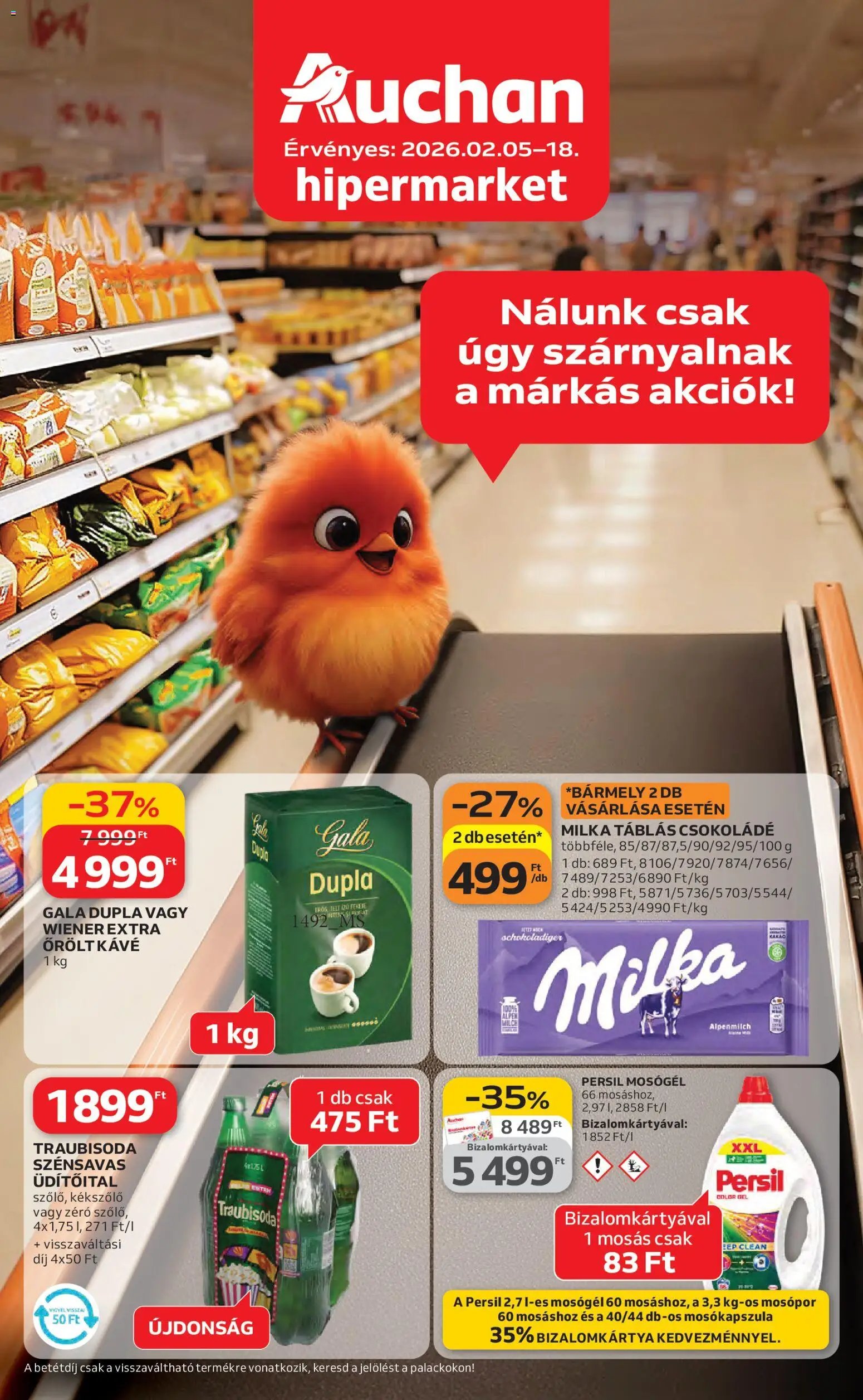 Auchan újság 2026.02.05. Kedvenc Márkáink (2026-02-05 - 2026-02-18)