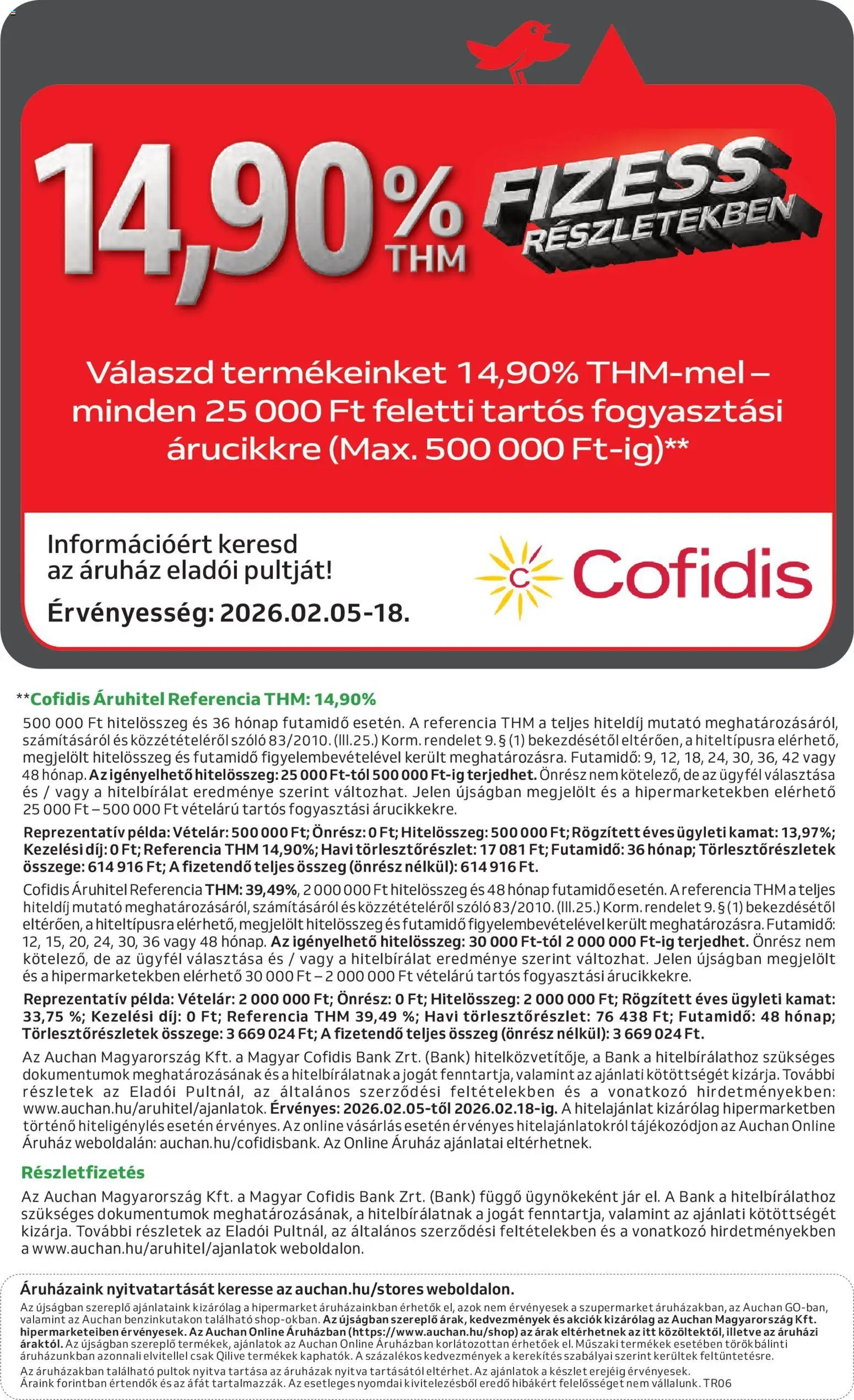 Auchan újság 2026.02.05. Kedvenc Márkáink (2026-02-05 - 2026-02-18)