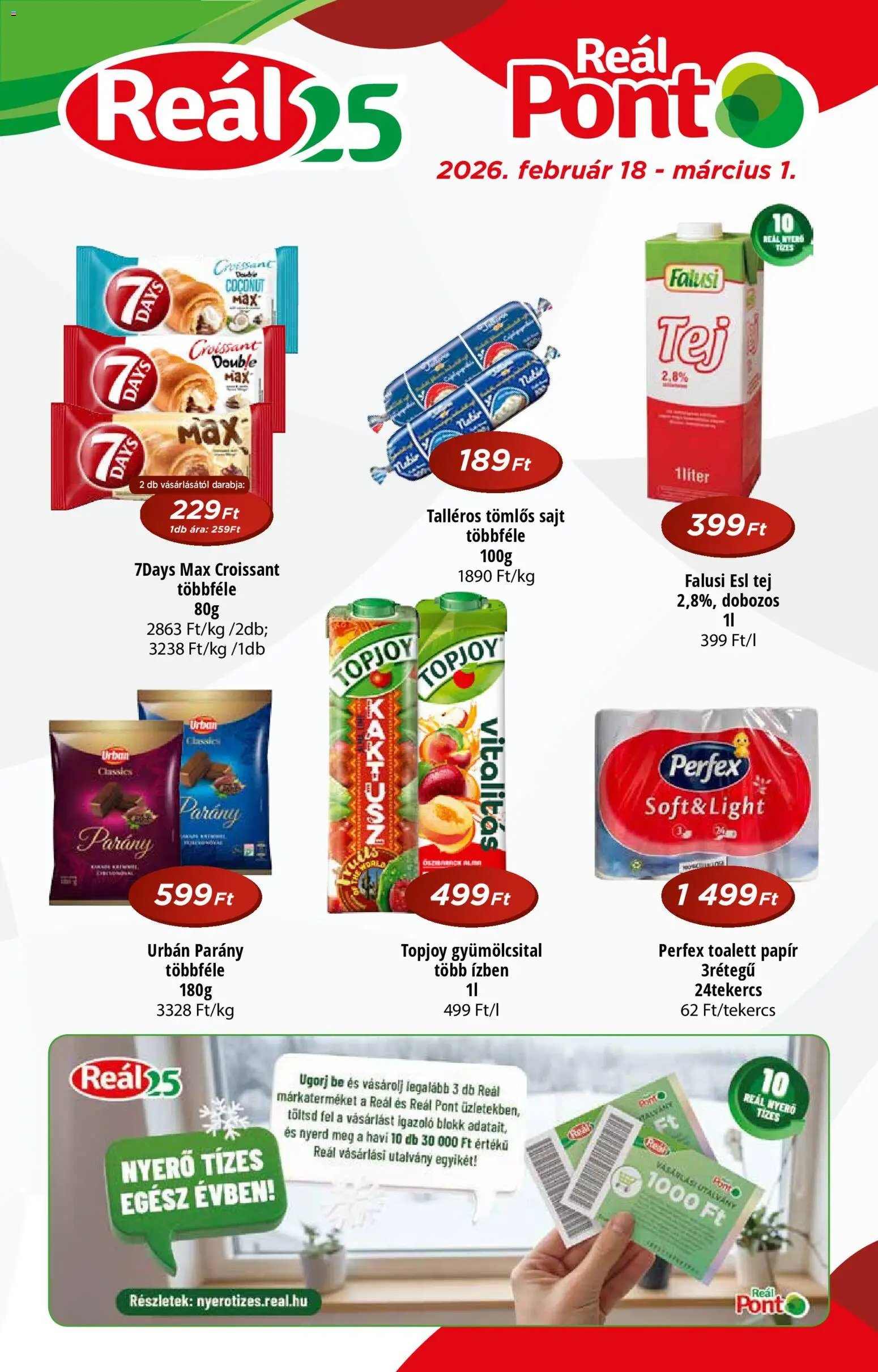 Reál újság 2026.02.18. Akciós újság Pont (2026-02-18 - 2026-03-01)