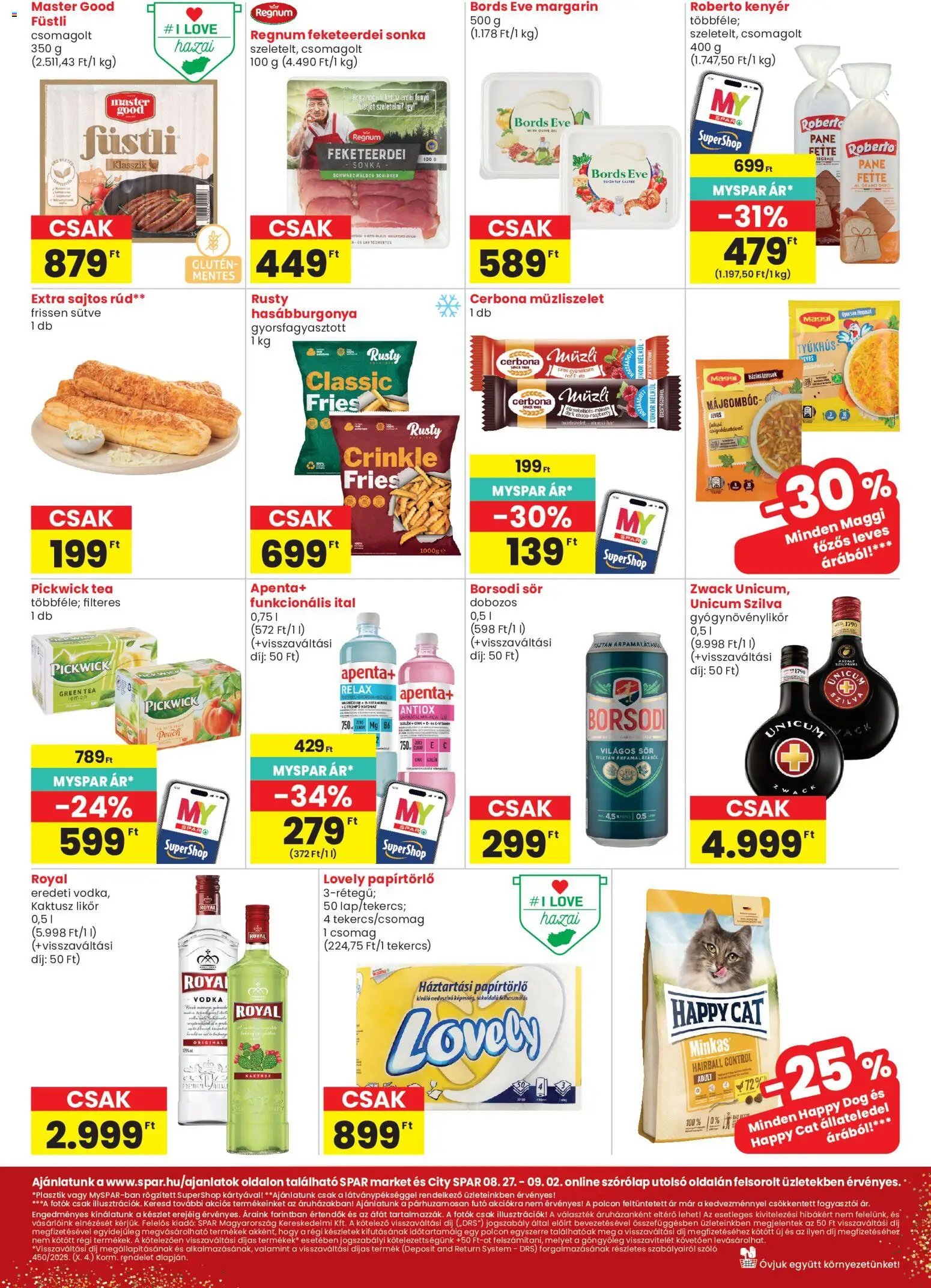 Spar Market újság 2026.08.27. Spar Market akciós újság