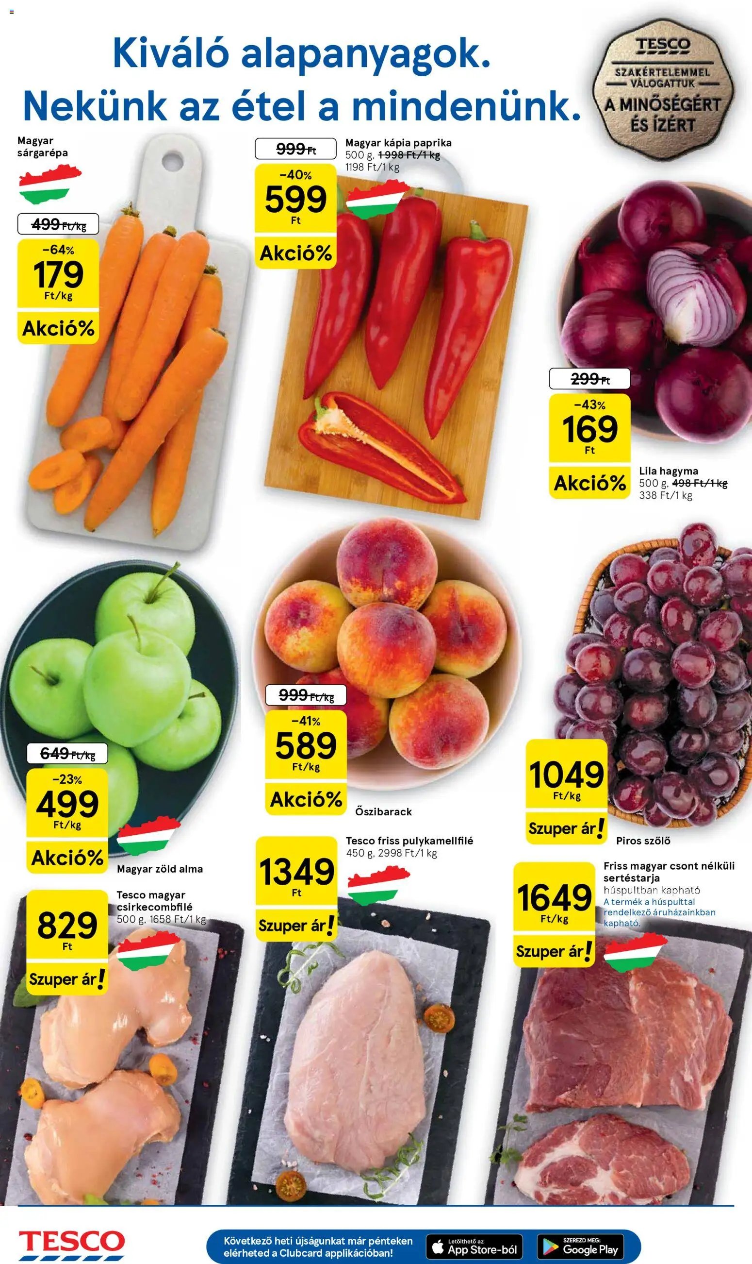 Tesco újság 2026.08.18. Tesco Szupermarket akciós újság