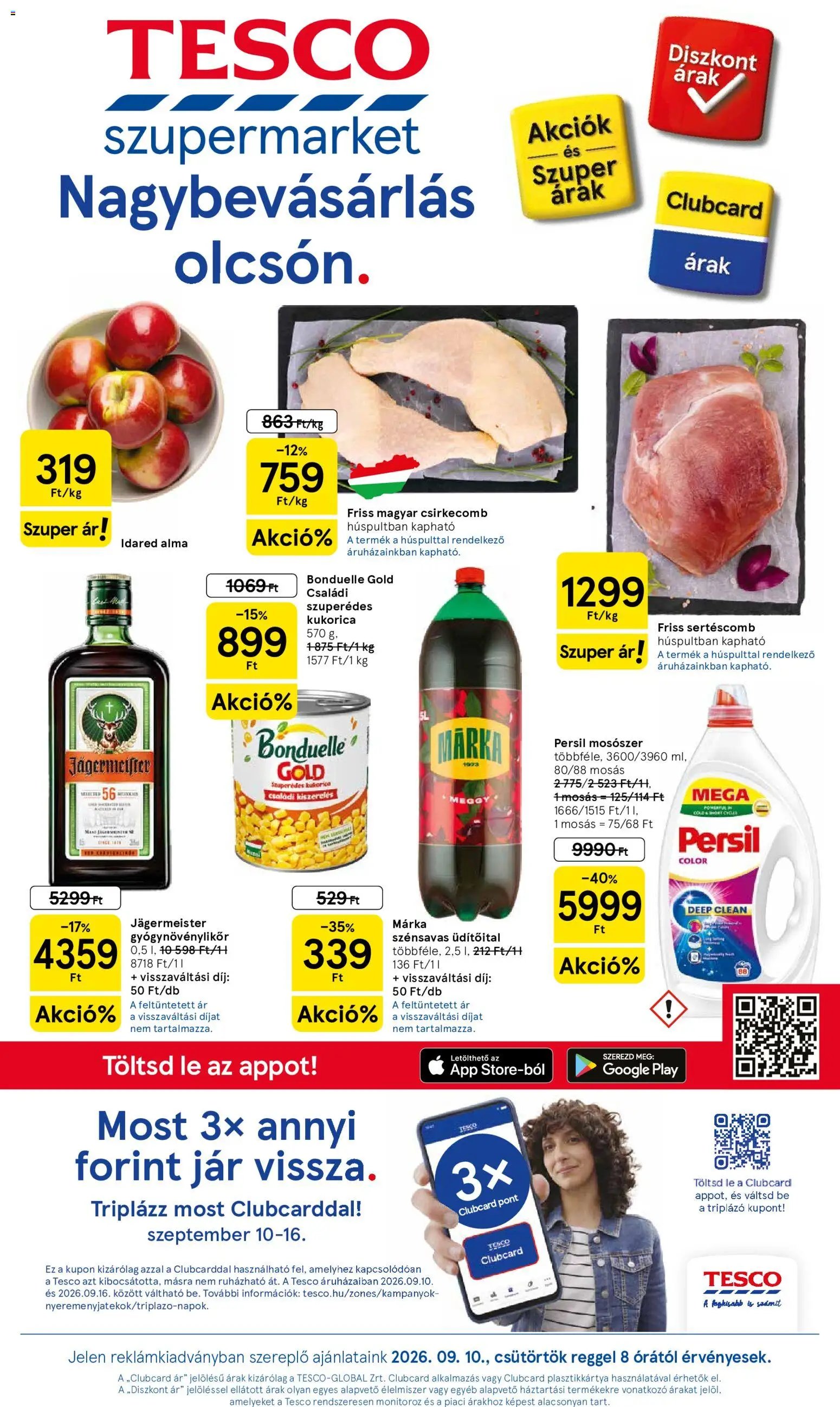 Tesco újság 2026.09.10. Tesco Szupermarket akciós újság
