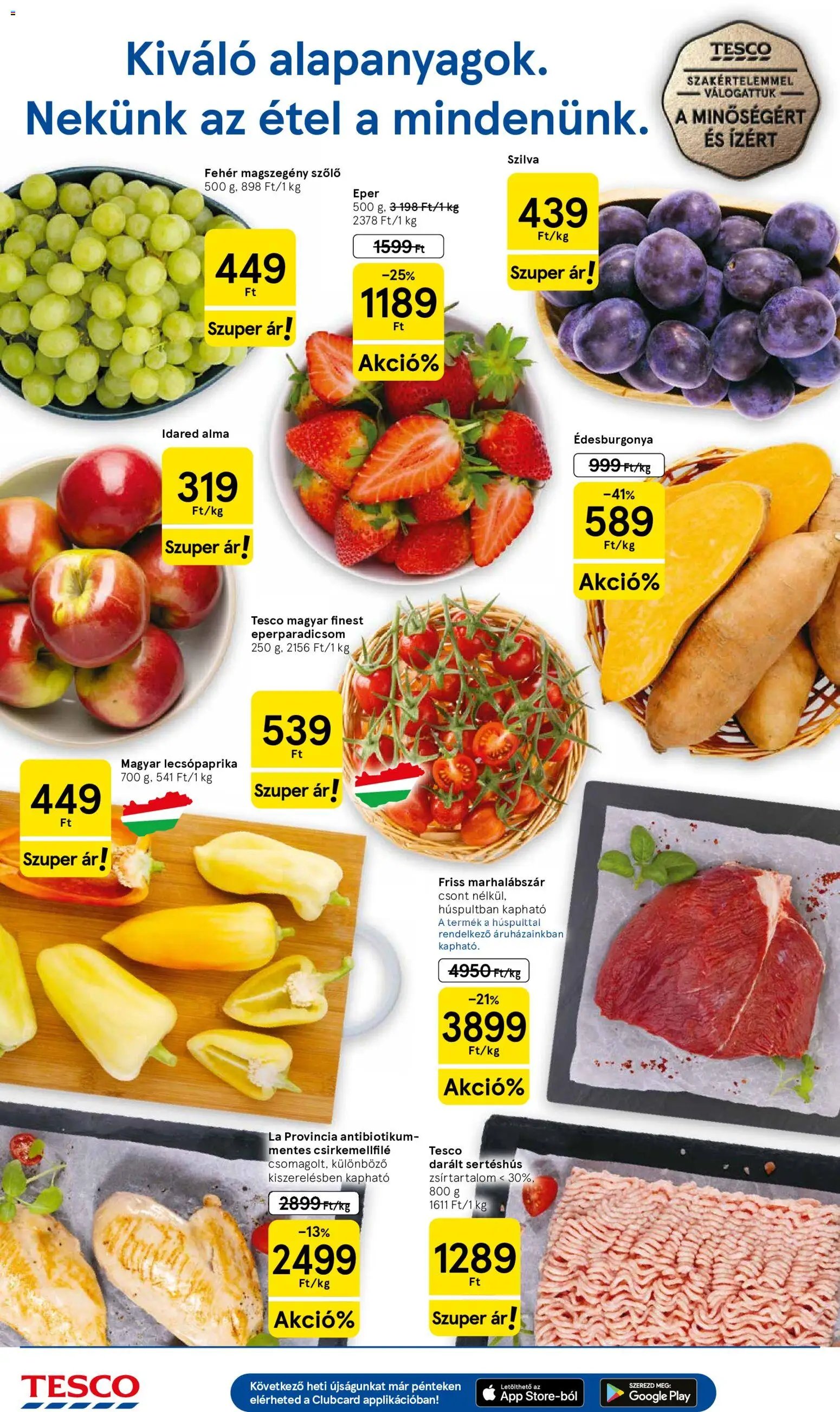 Tesco újság 2026.09.10. Tesco Szupermarket akciós újság