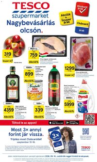 Tesco újság 2026.09.10. Tesco Szupermarket akciós újság