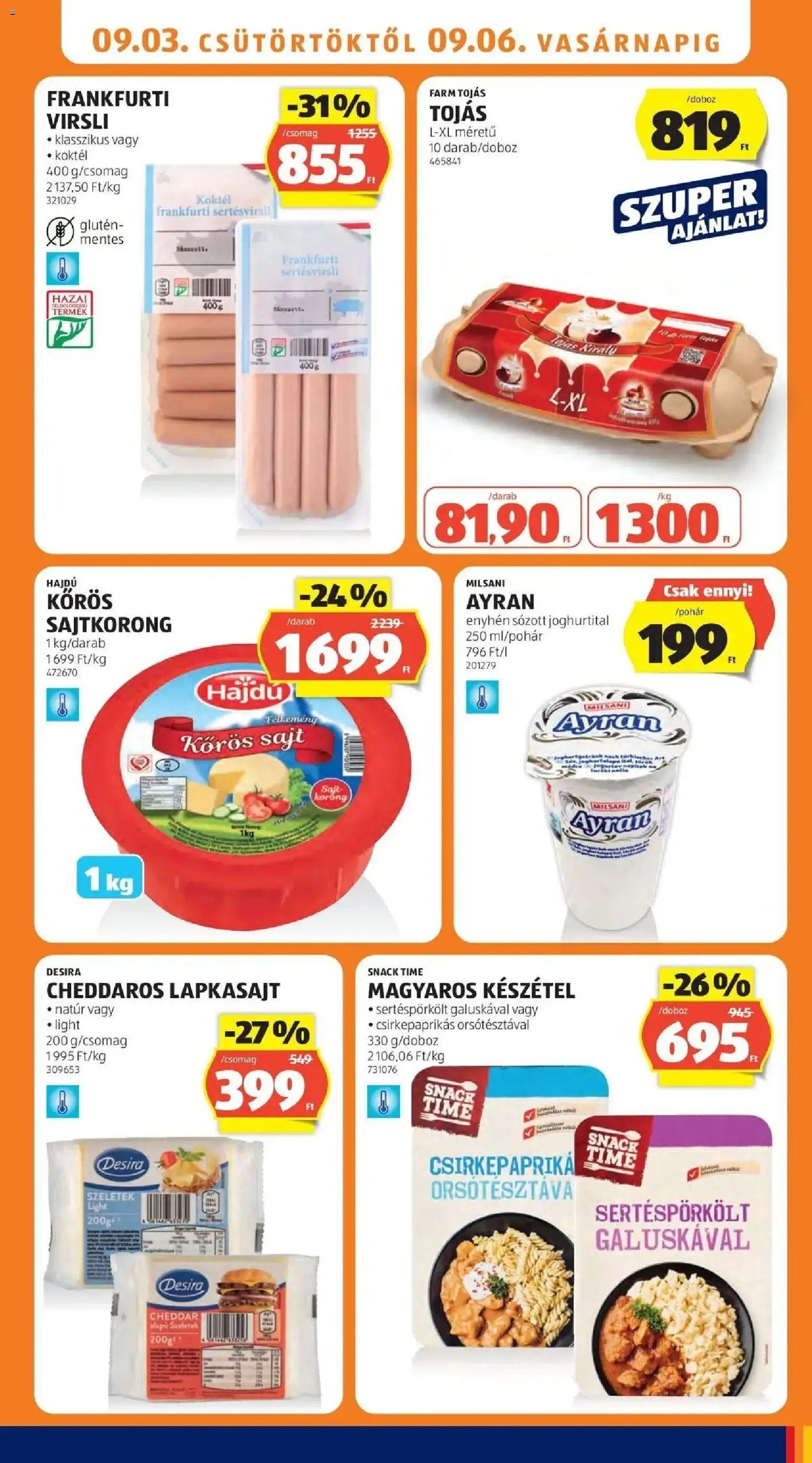 Aldi újság 2026.09.03. Aldi aktuális akciós újság