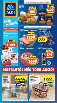 Aldi újság 2026.09.03. Aldi aktuális akciós újság