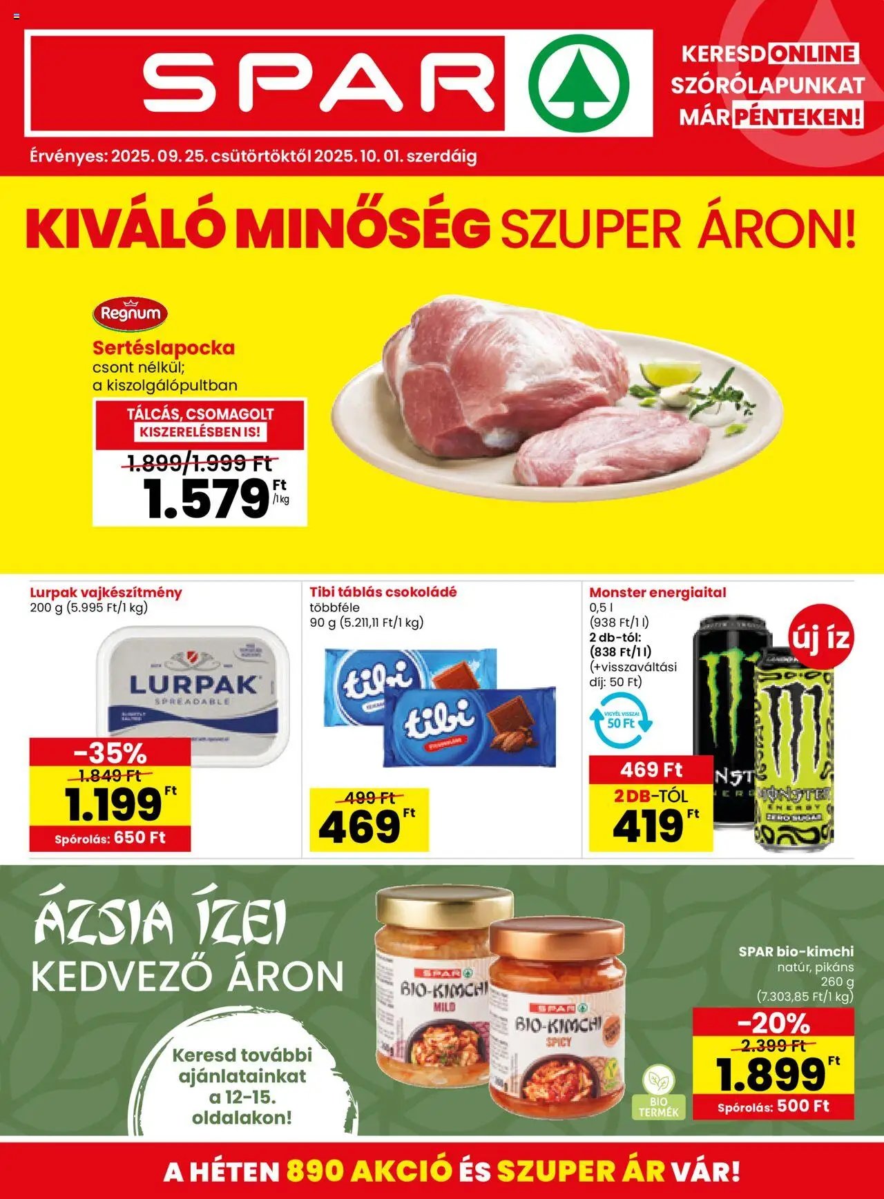 Spar újság 2025.09.25. Akciós újság Spar (2025-09-25 - 2025-10-01)