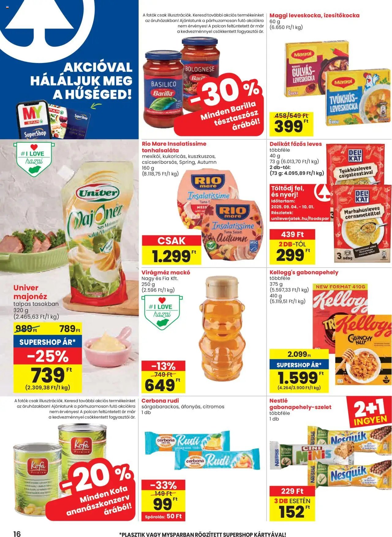 Spar újság 2025.09.25. Akciós újság Spar (2025-09-25 - 2025-10-01)