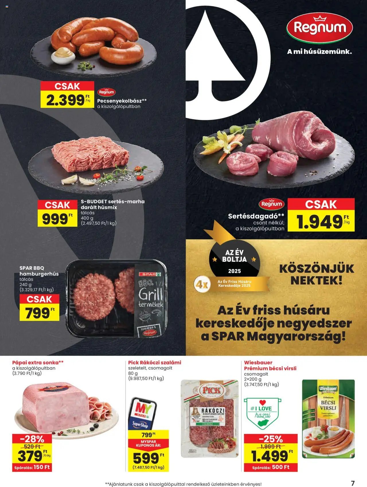 Spar újság 2025.09.25. Akciós újság Spar (2025-09-25 - 2025-10-01)
