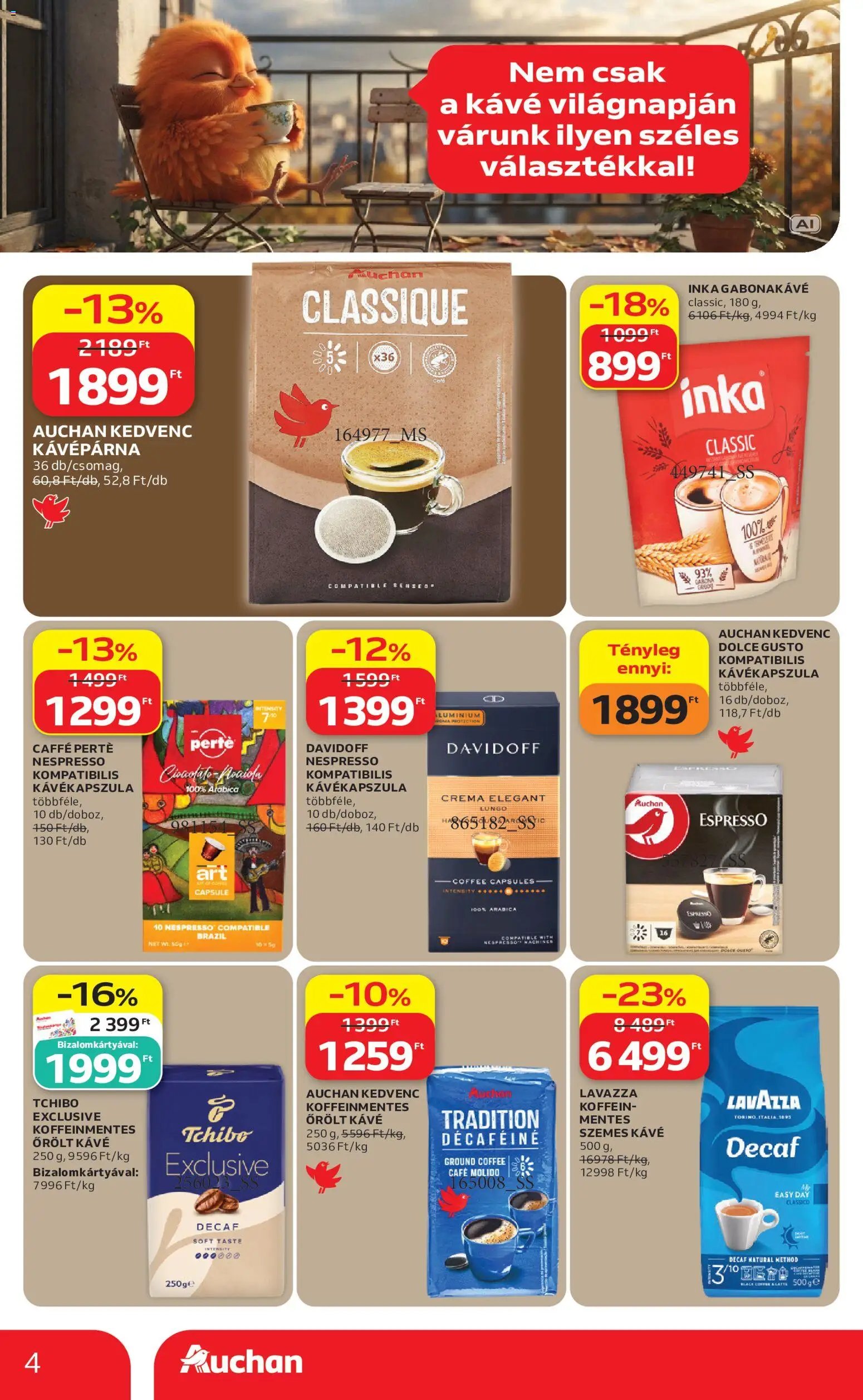 Auchan újság 2026.09.24. Auchan Kávé ajánlatok