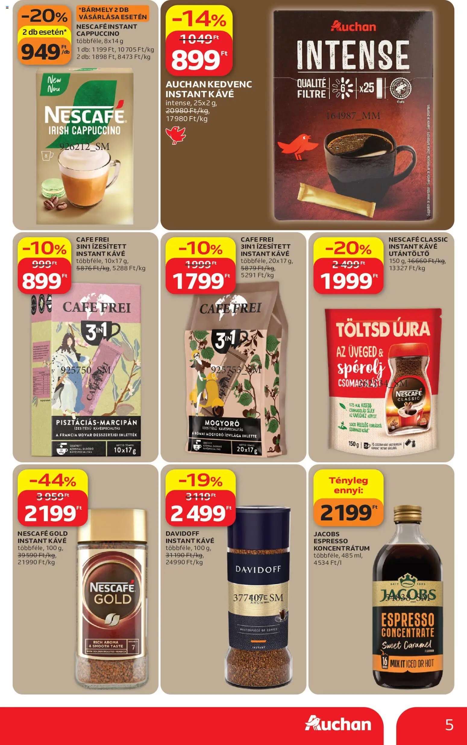 Auchan újság 2026.09.24. Auchan Kávé ajánlatok