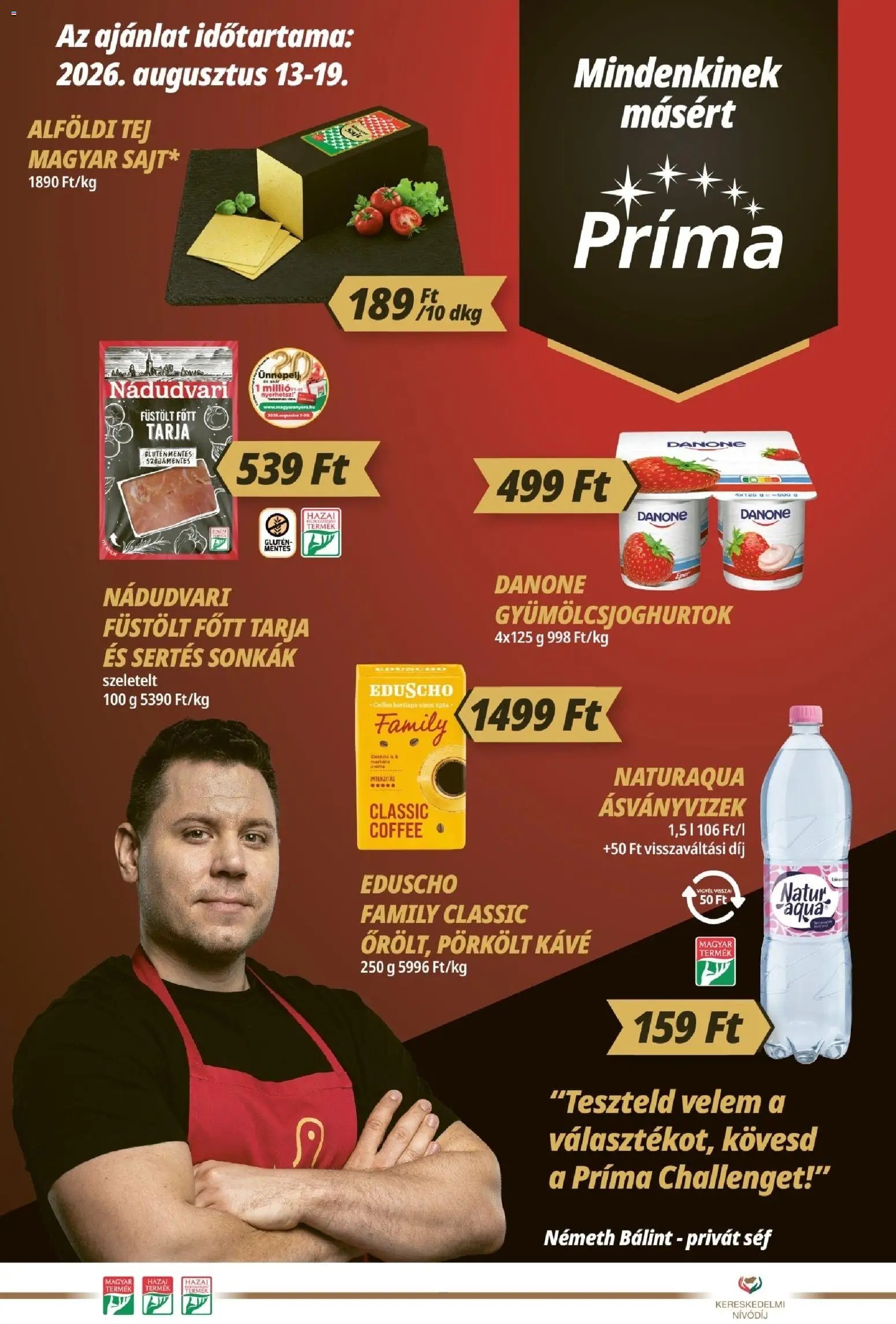CBA Príma újság 2026.08.13. CBA Príma akciós újság