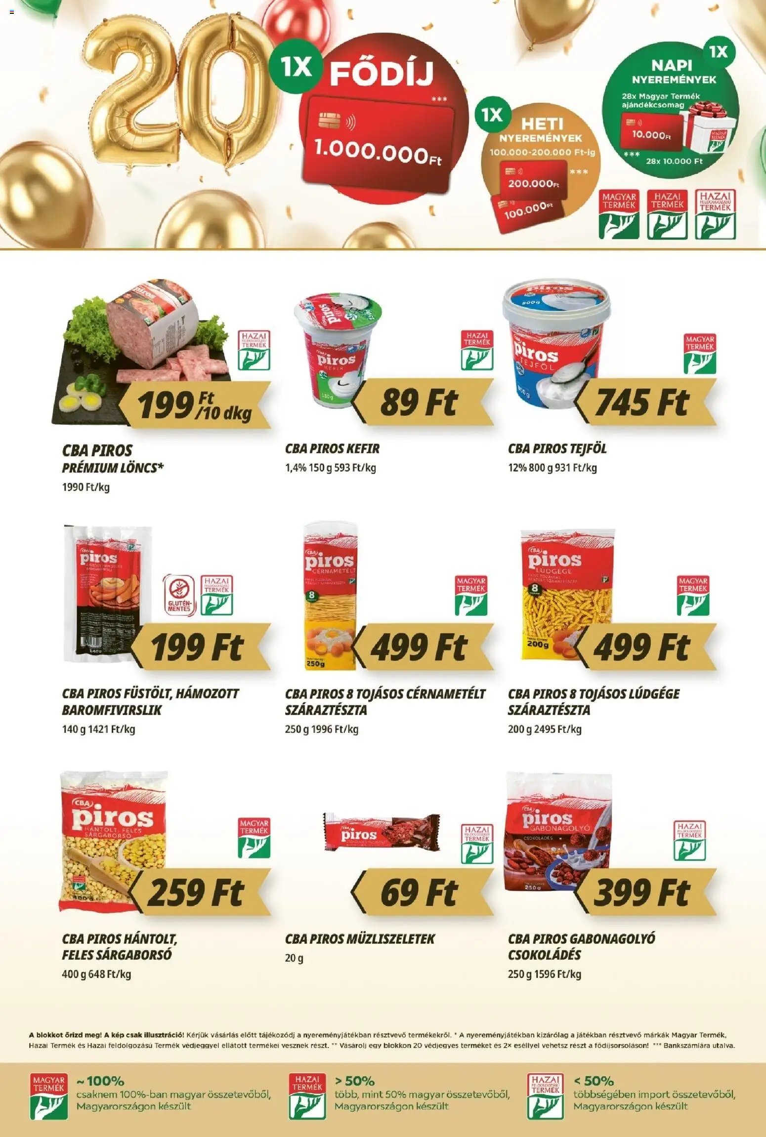 CBA Príma újság 2026.08.13. CBA Príma akciós újság