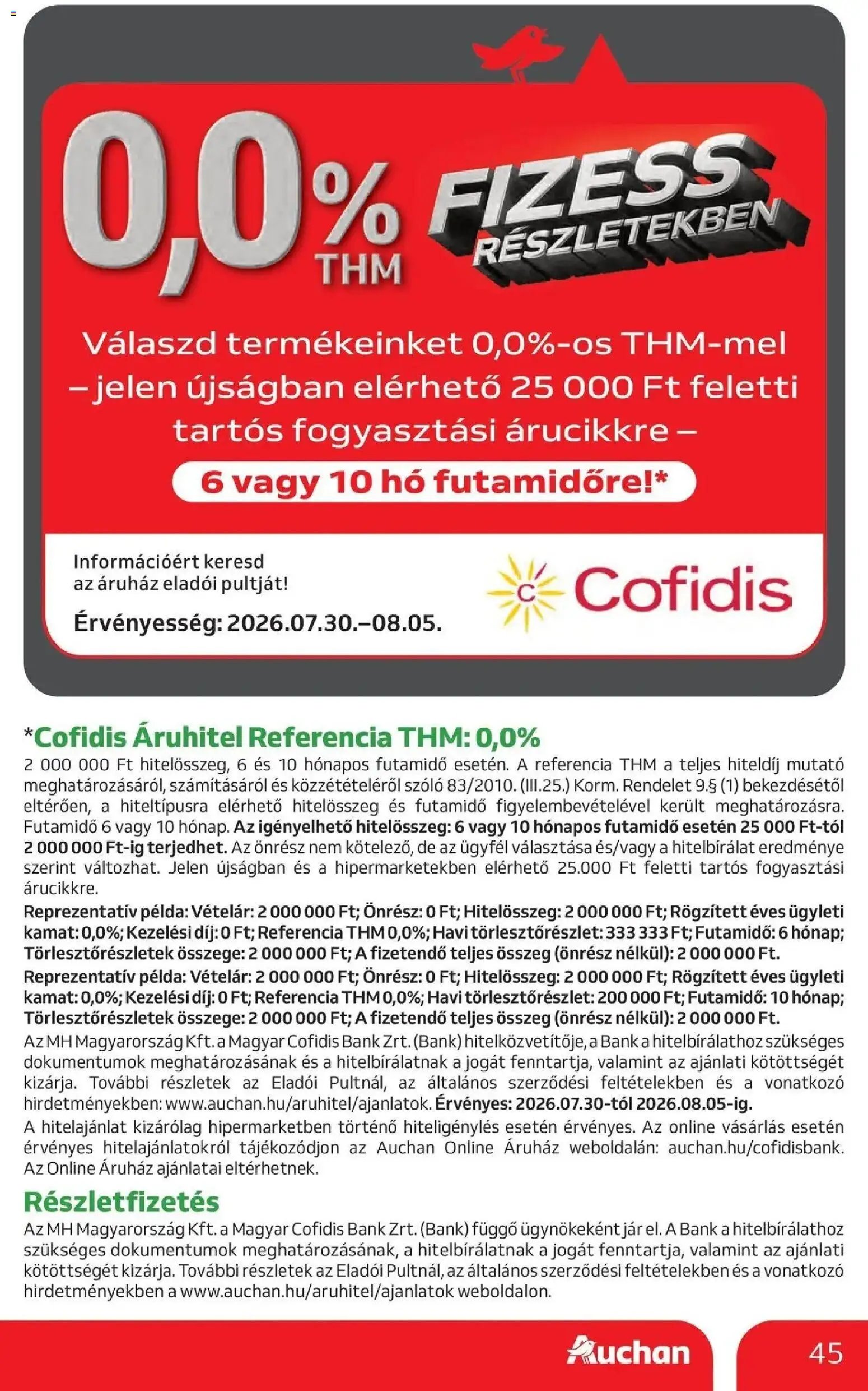 Auchan újság 2026.07.30. Auchan akciós újság Miskolc
