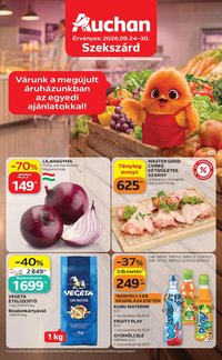 Auchan újság 2026.09.24. Auchan Szupermarket akciós újság Szekszárd