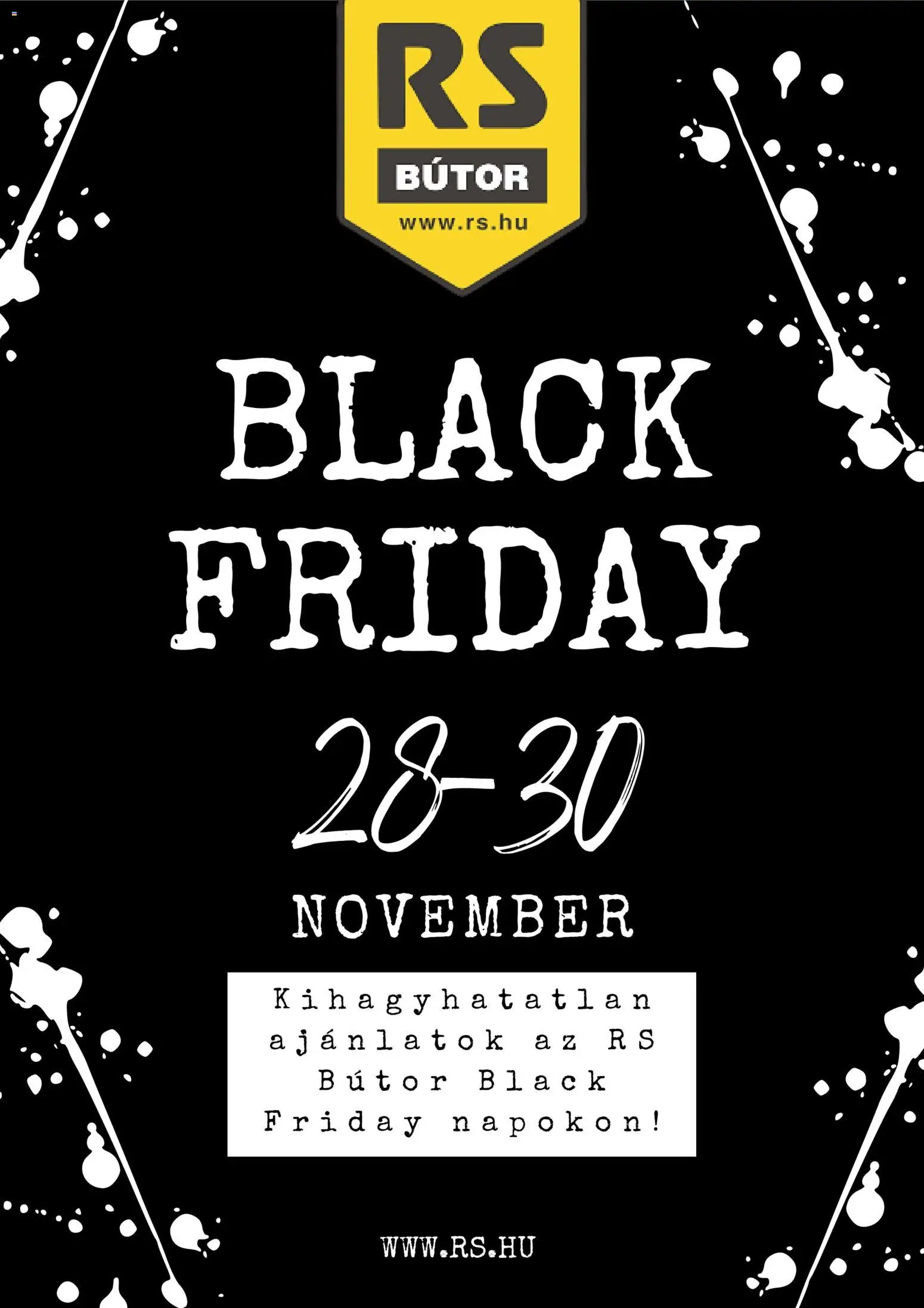 RS Bútor újság 2025.11.28. Black Friday (2025-11-28 - 2025-11-30)
