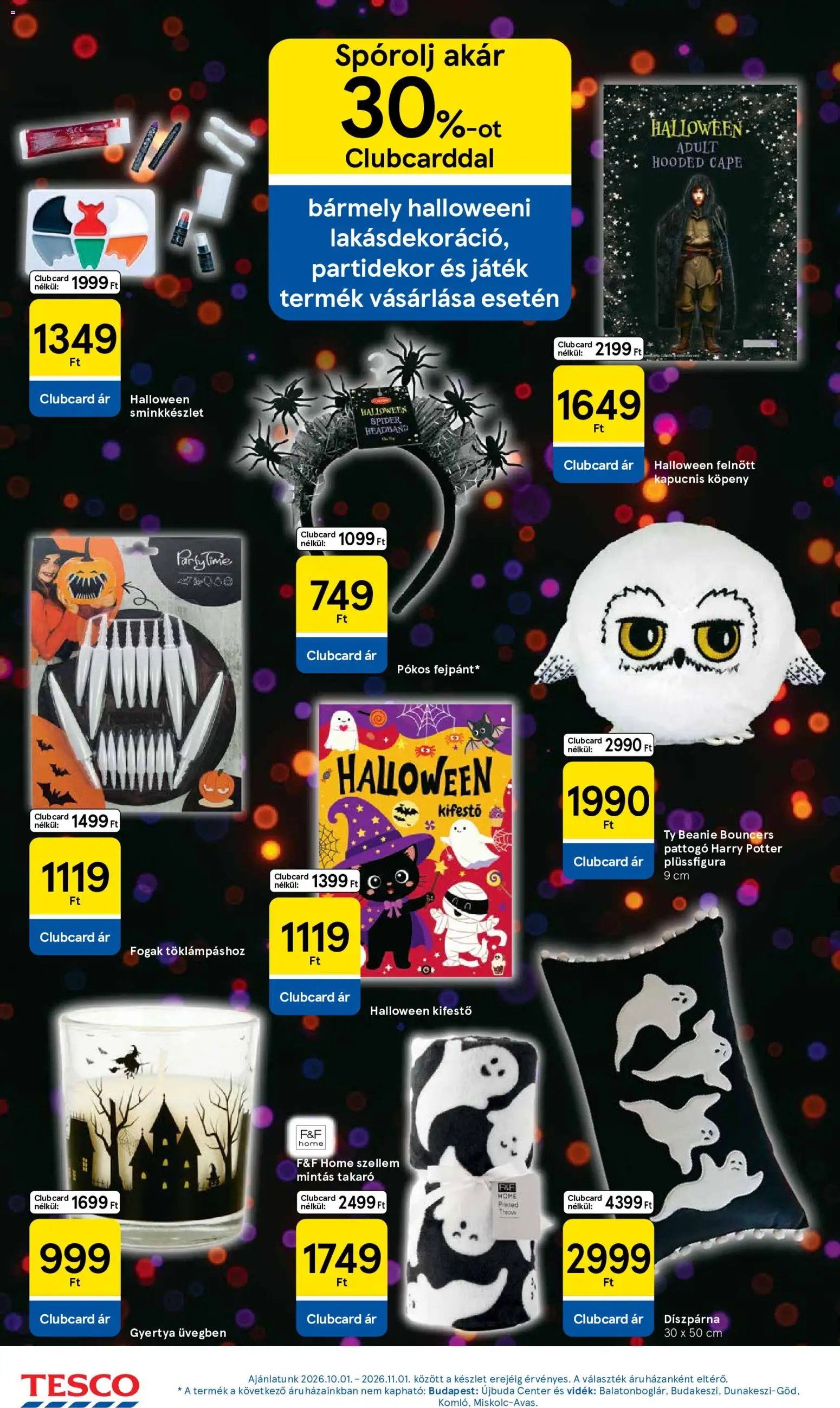 Tesco akciós ujság 2026.10.21. 🎃 HALLOWEEN 🧡