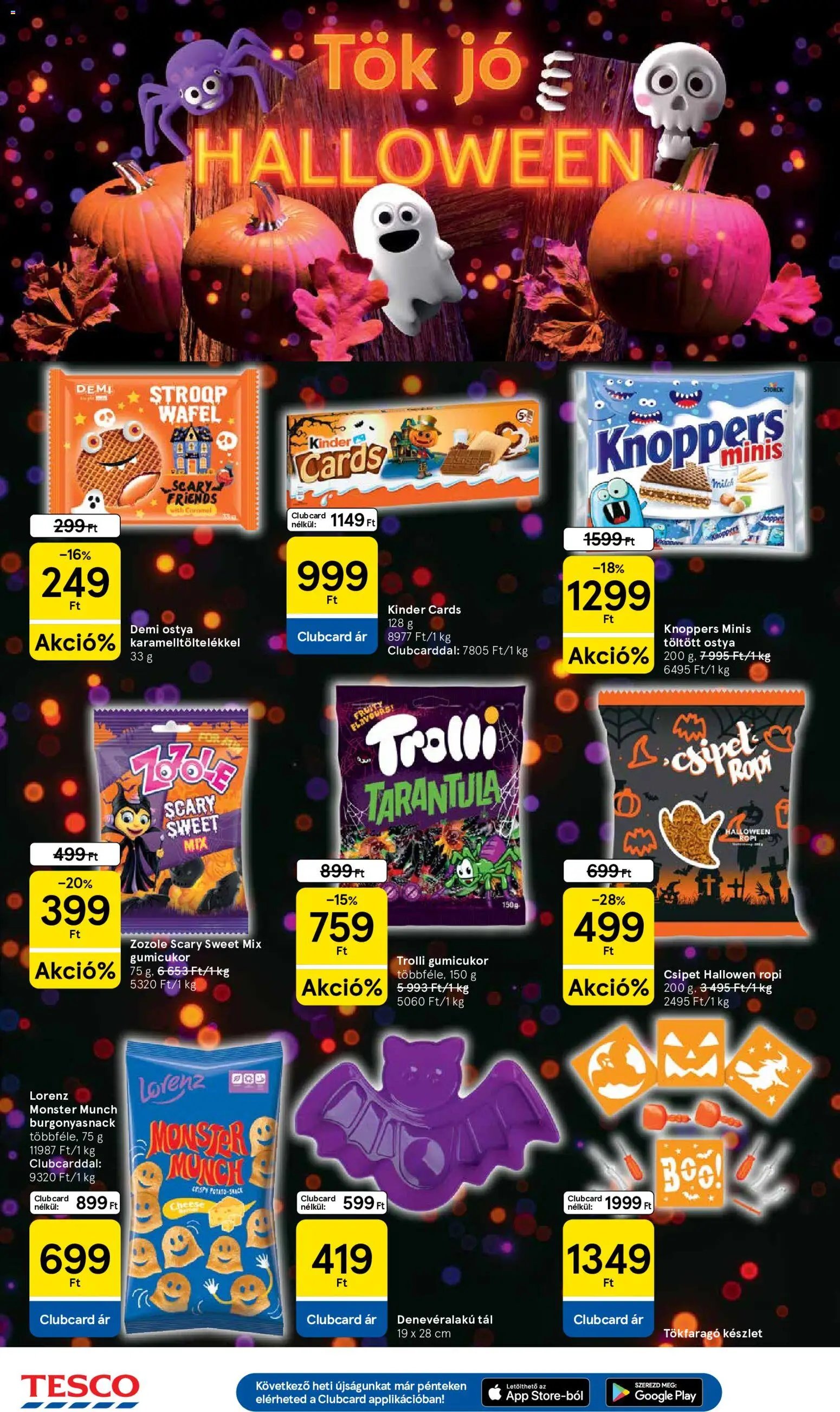 Tesco akciós ujság 2026.10.21. 🎃 HALLOWEEN 🧡