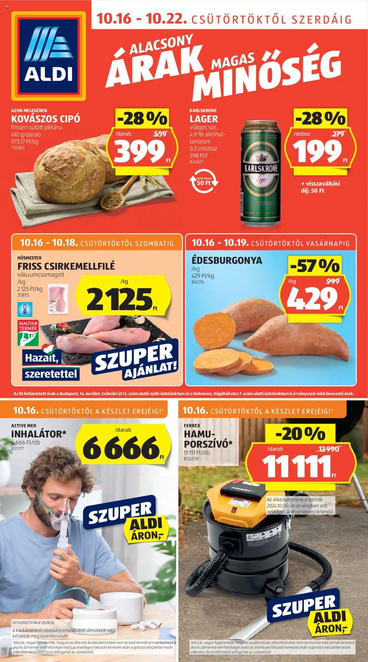 Aldi újság 2025.10.16. Akciós újság Aldi (2025-10-16 - 2025-10-22)