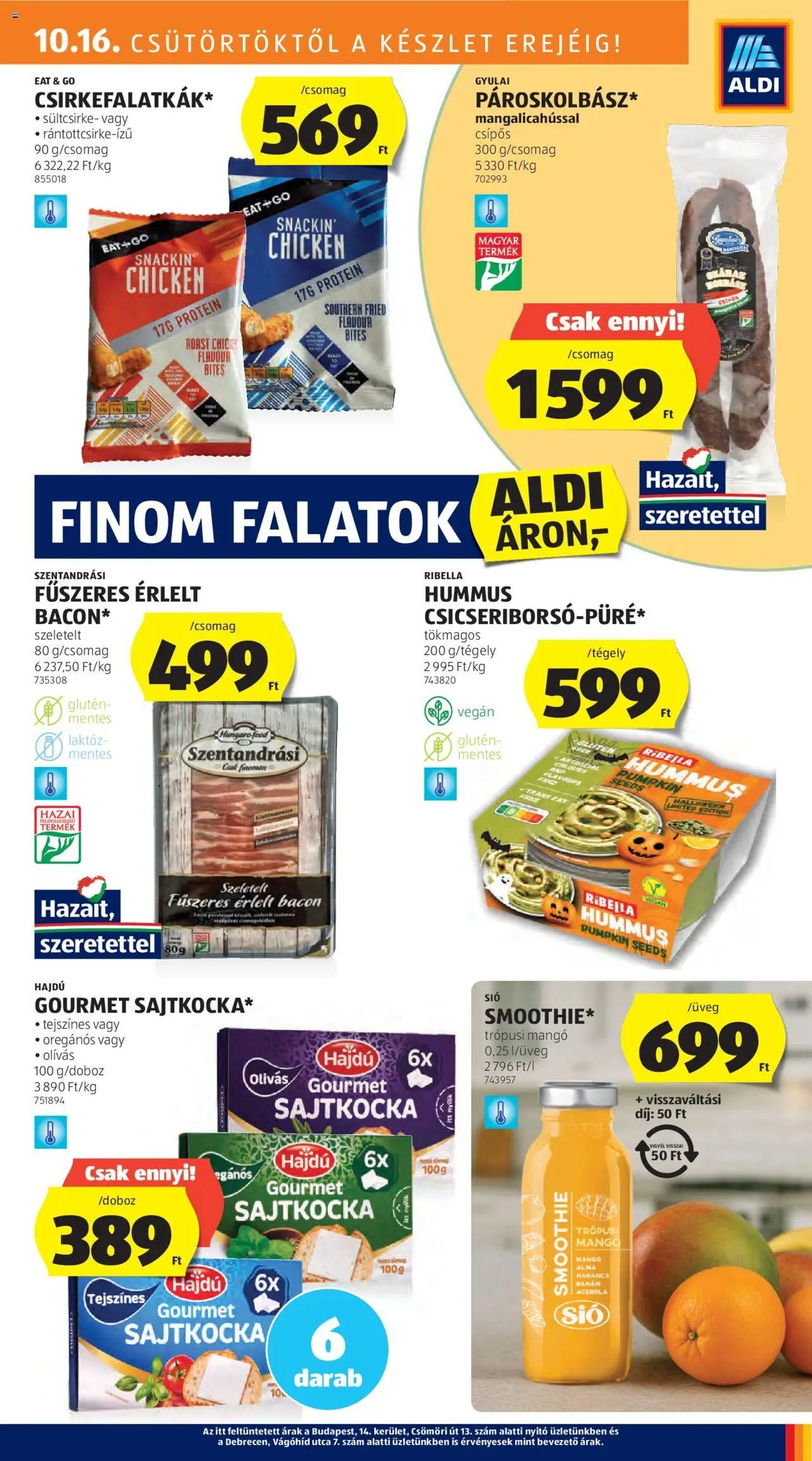 Aldi újság 2025.10.16. Akciós újság Aldi (2025-10-16 - 2025-10-22)
