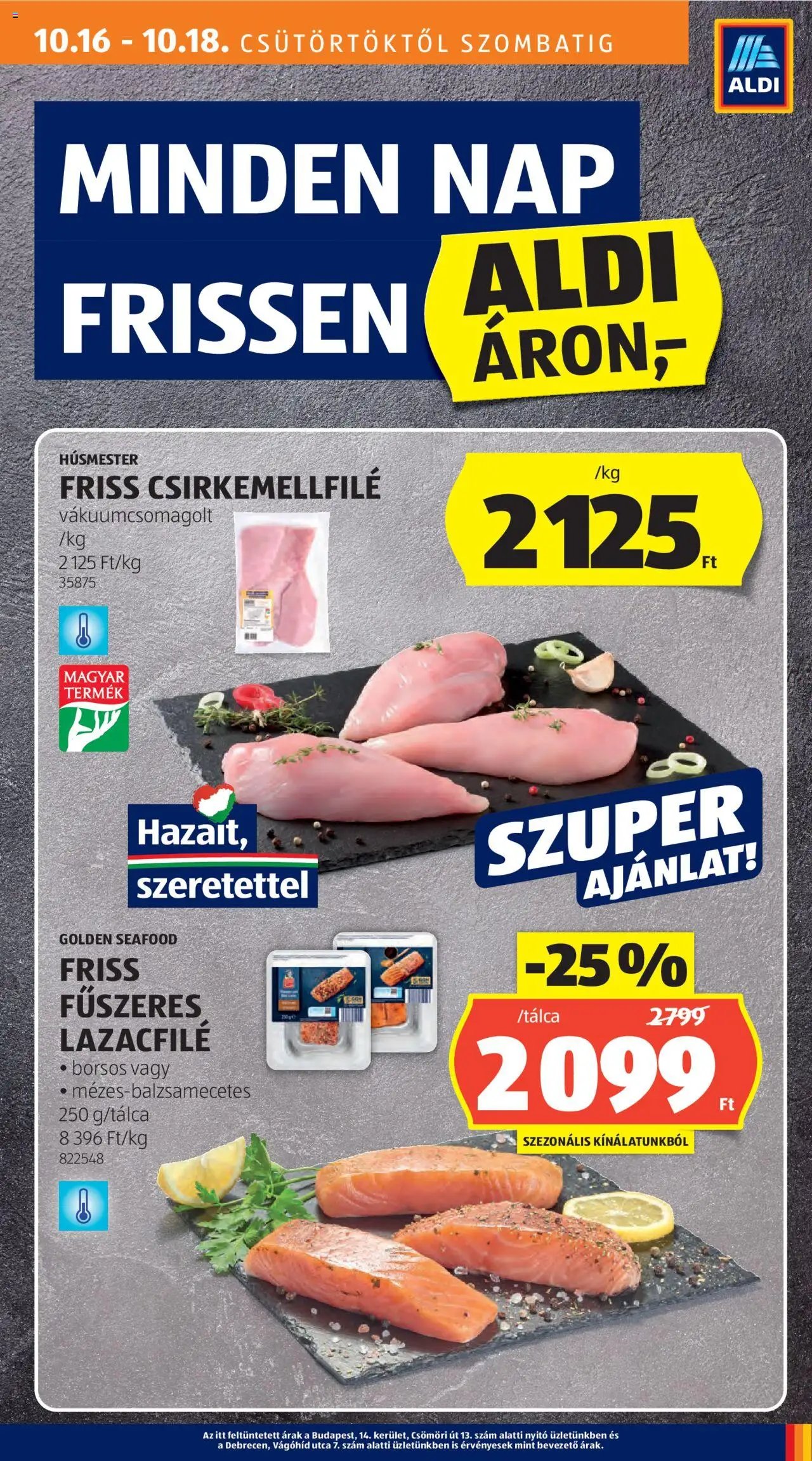 Aldi újság 2025.10.16. Akciós újság Aldi (2025-10-16 - 2025-10-22)