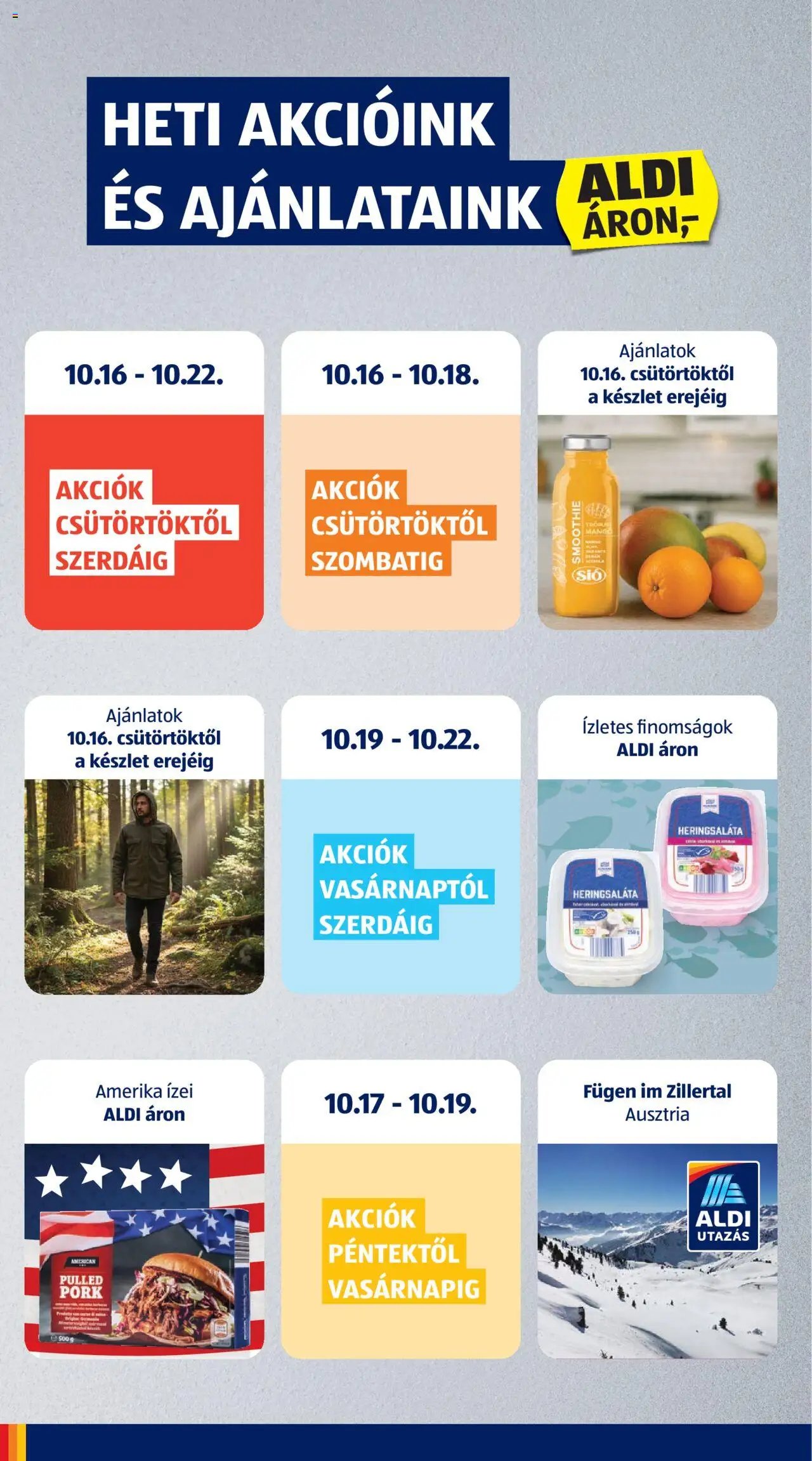 Aldi újság 2025.10.16. Akciós újság Aldi (2025-10-16 - 2025-10-22)