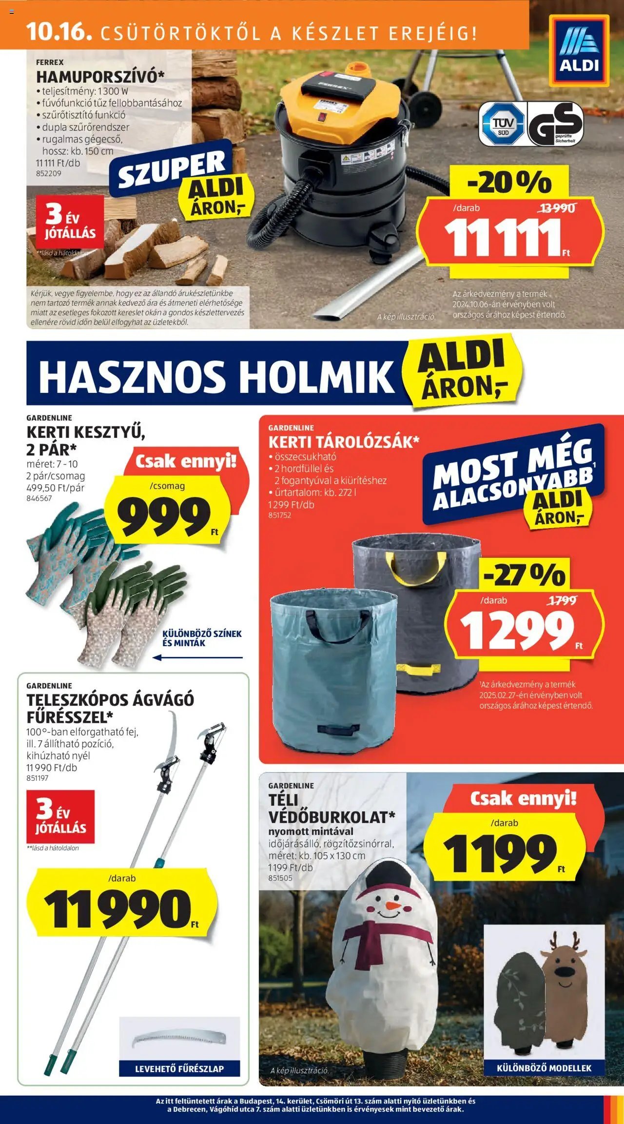 Aldi újság 2025.10.16. Akciós újság Aldi (2025-10-16 - 2025-10-22)
