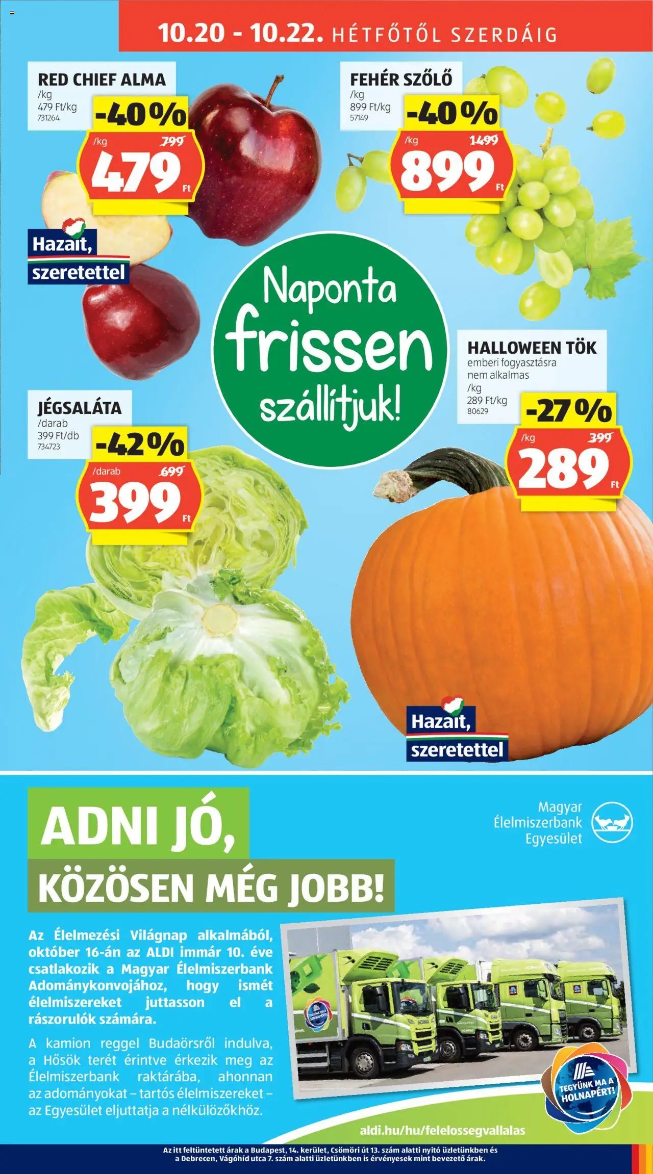 Aldi újság 2025.10.16. Akciós újság Aldi (2025-10-16 - 2025-10-22)