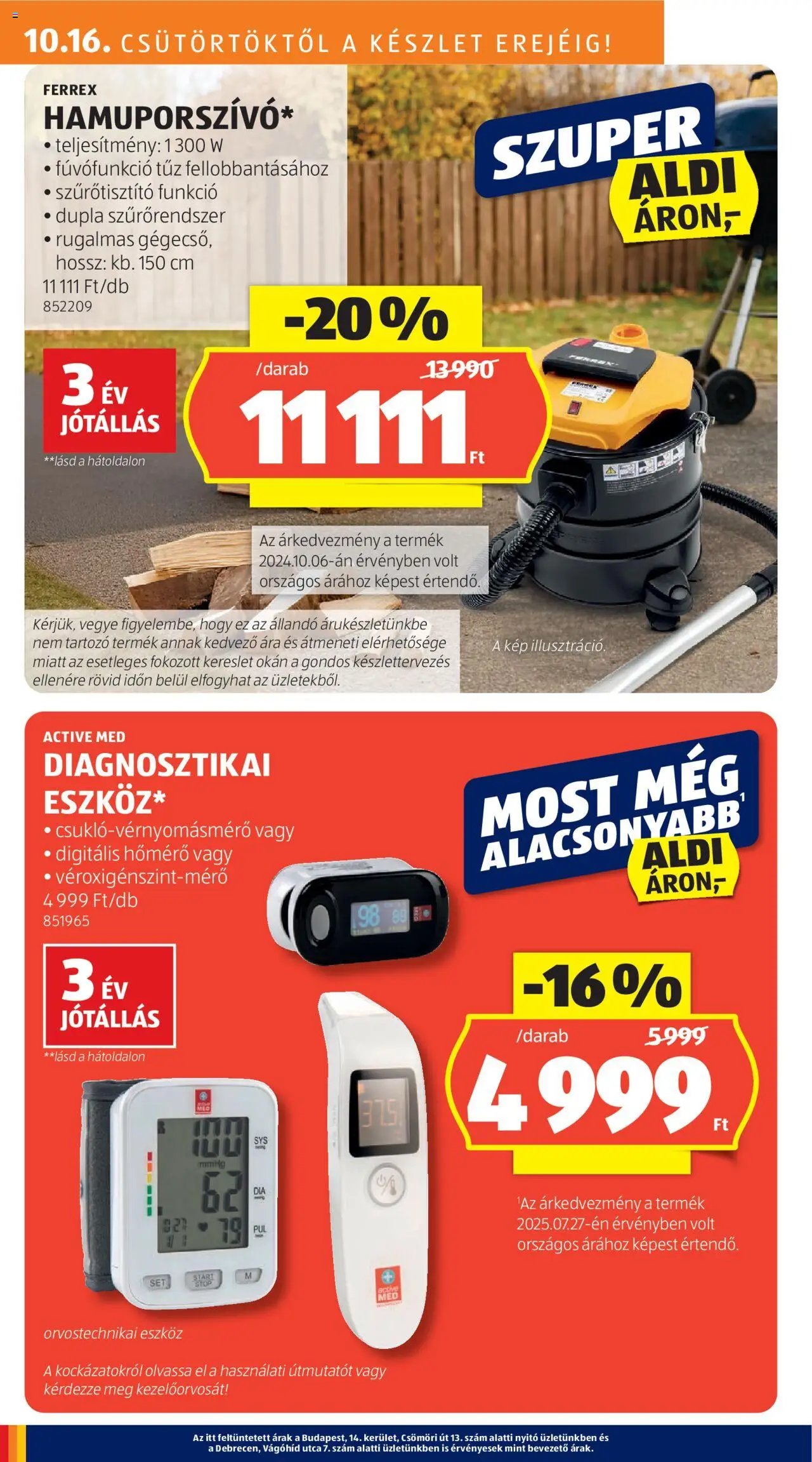 Aldi újság 2025.10.16. Akciós újság Aldi (2025-10-16 - 2025-10-22)
